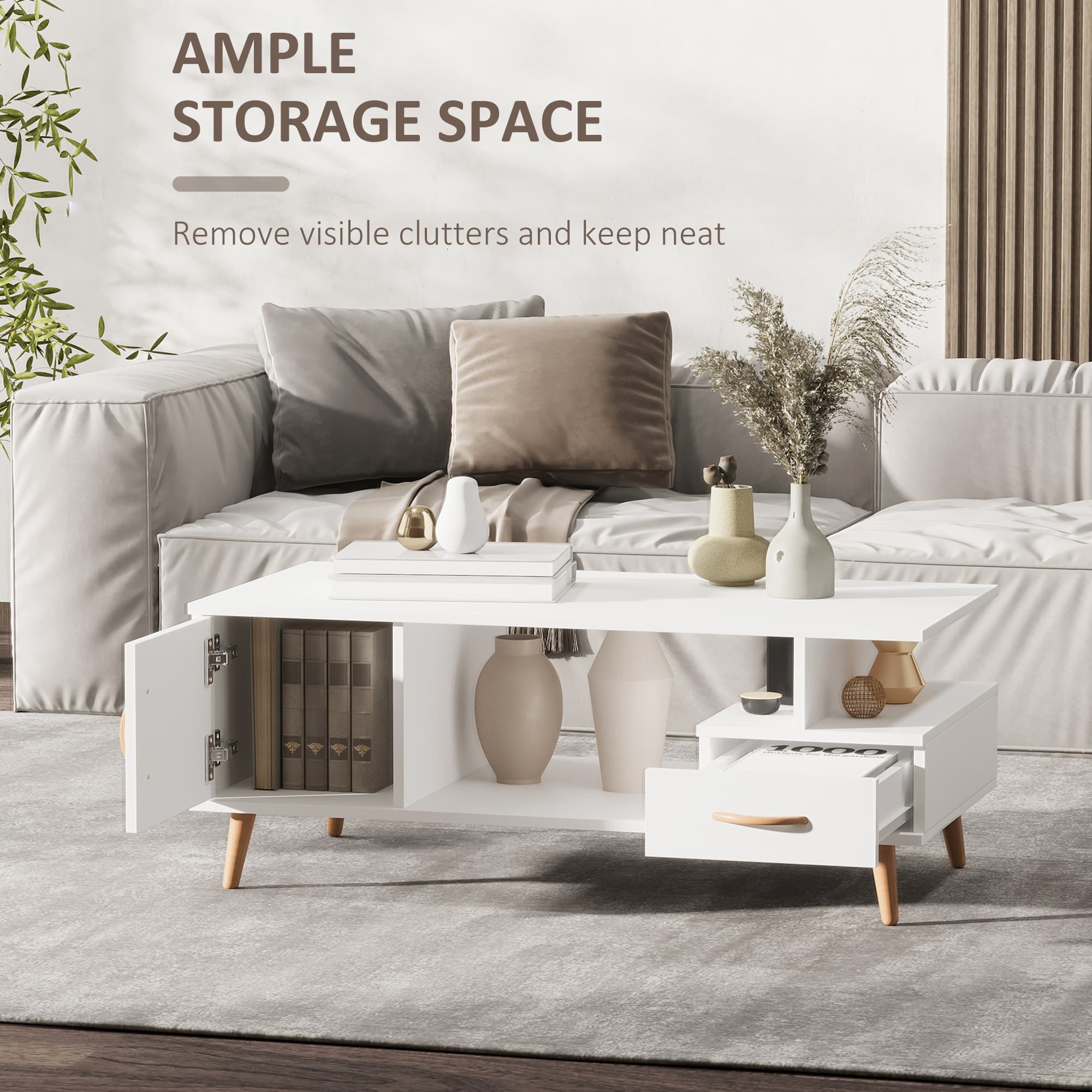 Transform Your Living Room with this Modern Storage Coffee Table - image 1