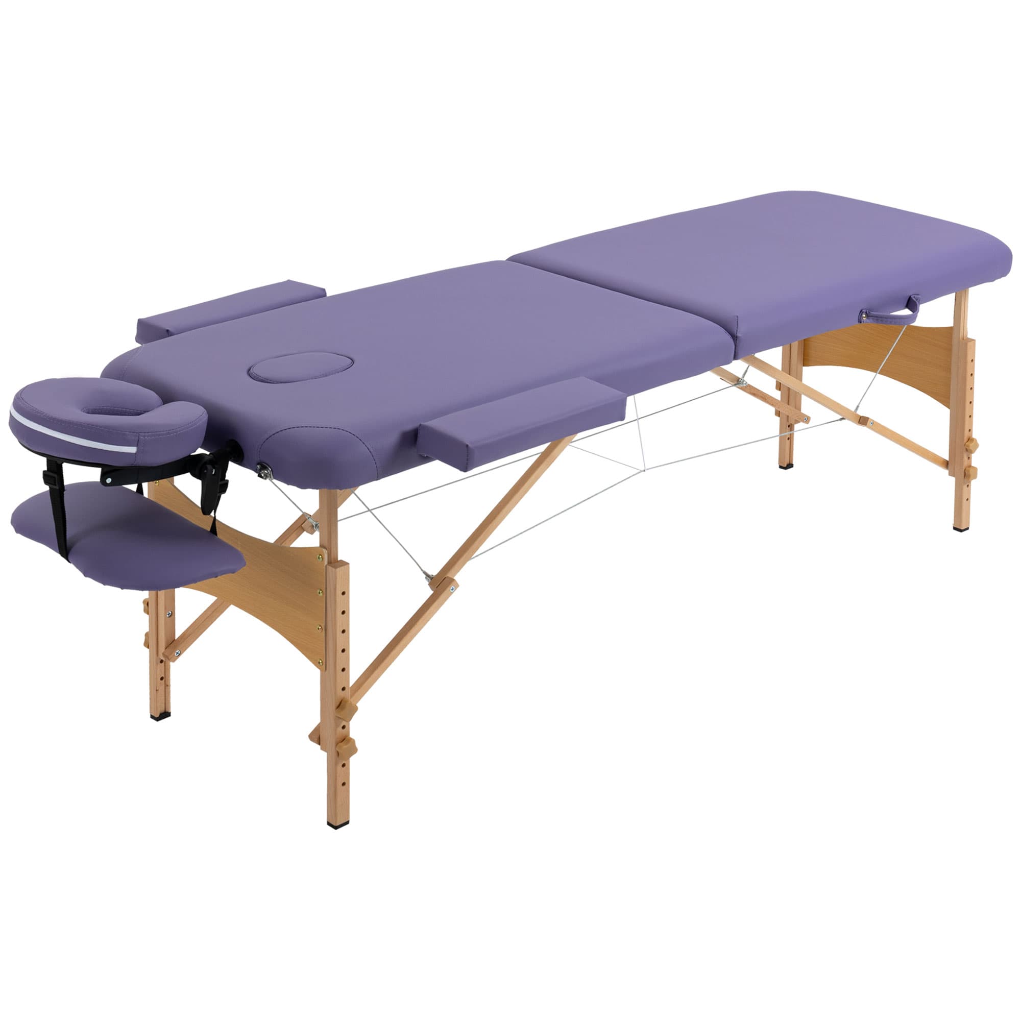 Premium Portable Purple Massage Bed for Effortless Treatments - Purple