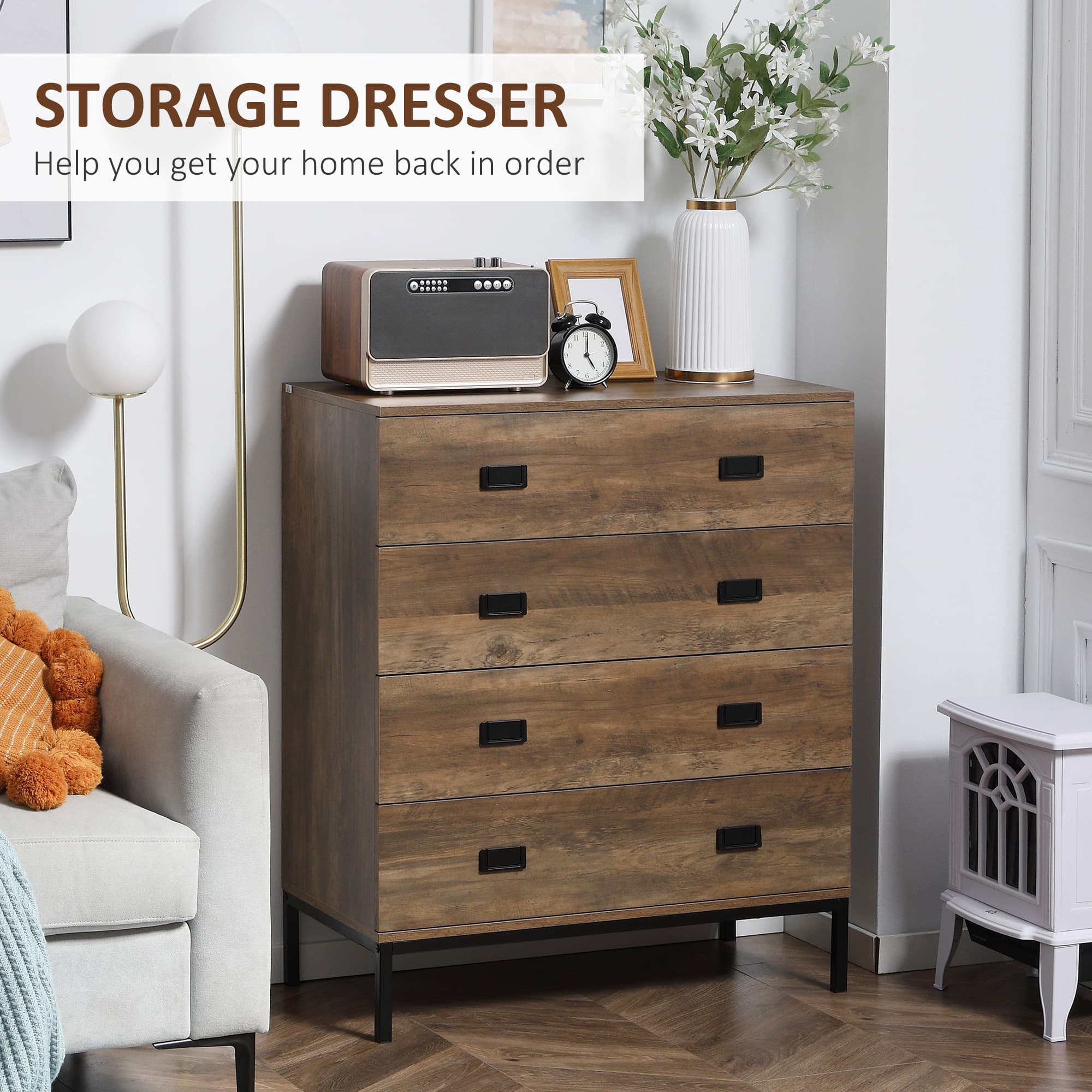 Transform Your Bedroom with this Rustic 4-Drawer Chest - image 4