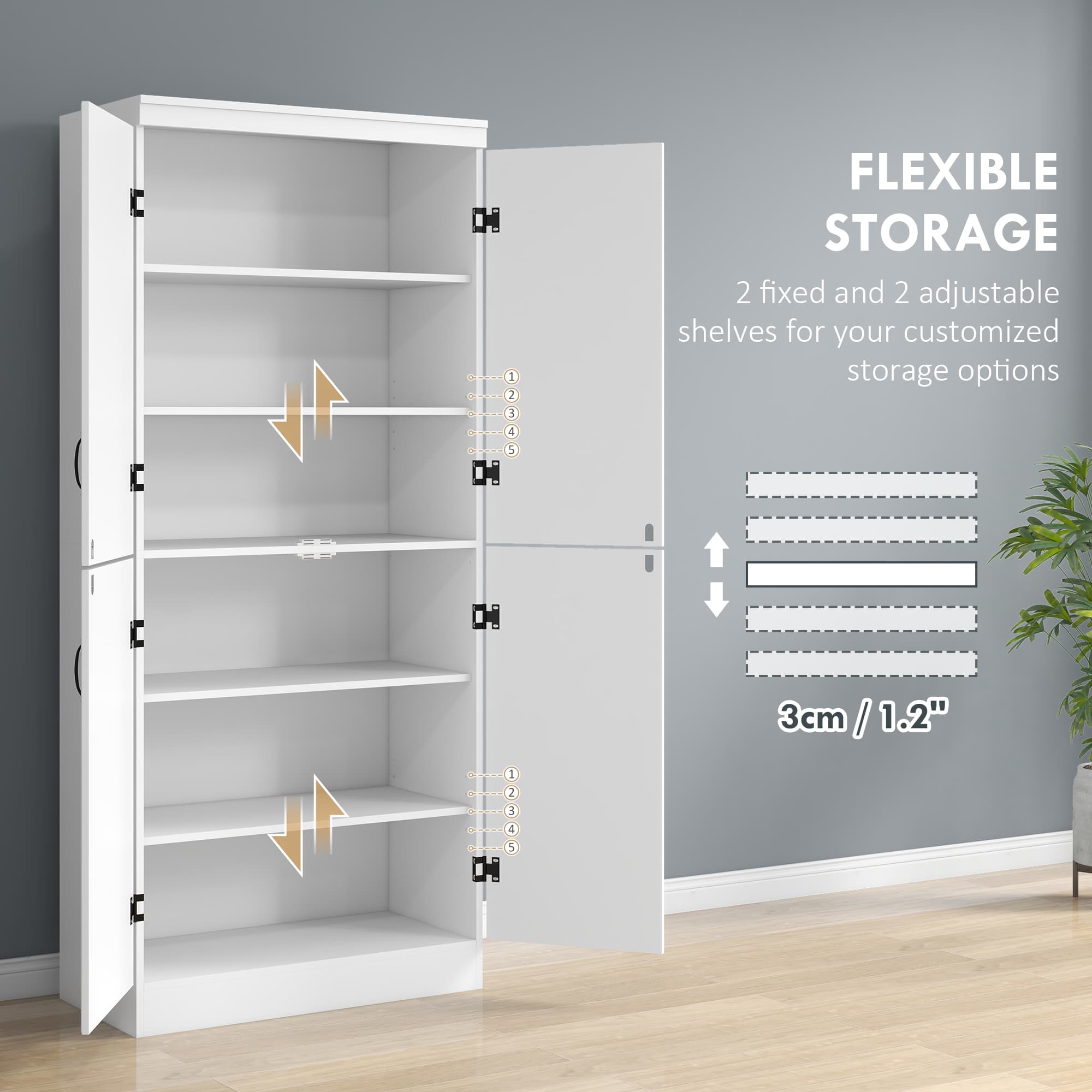 Transform Your Space with this Tall 6-Tier Larder Cupboard - image 1