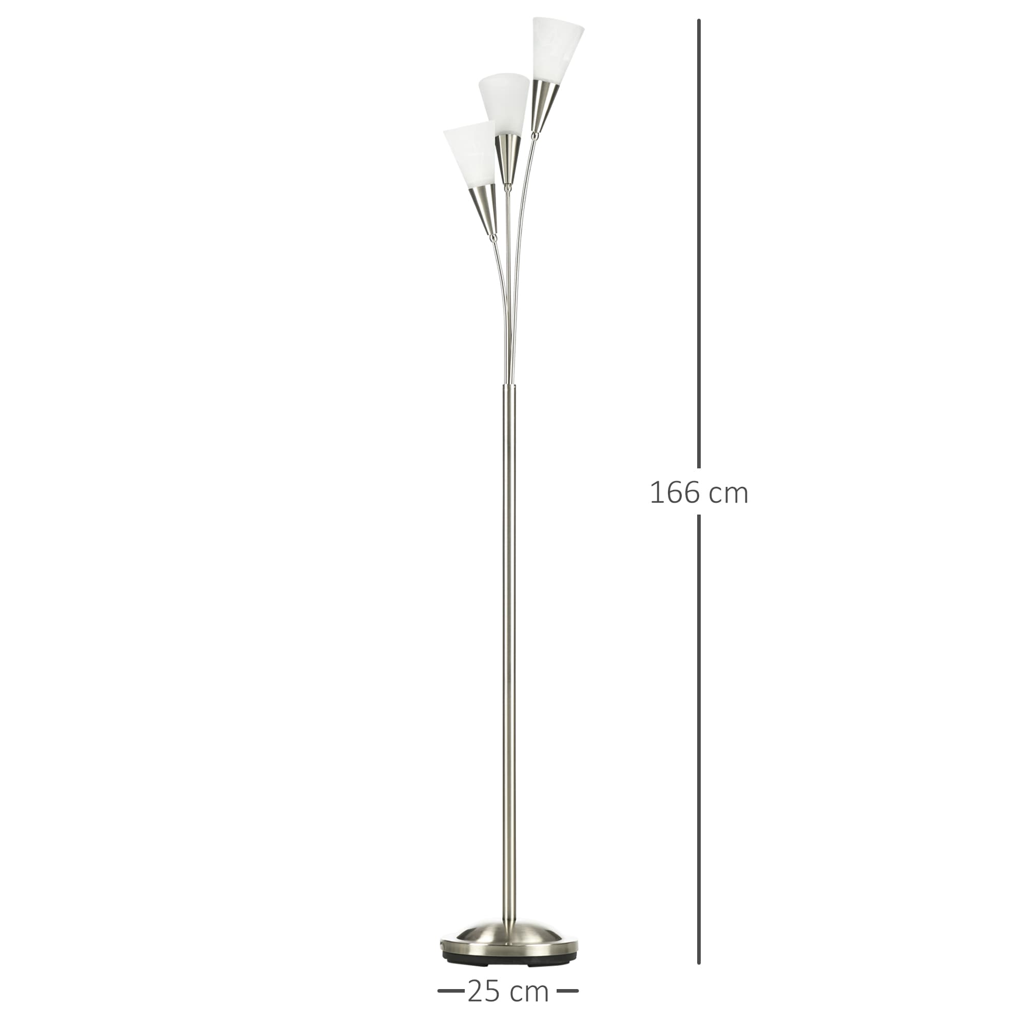 Transform Your Space with this Modern 3-Light Silver Floor Lamp - image 5