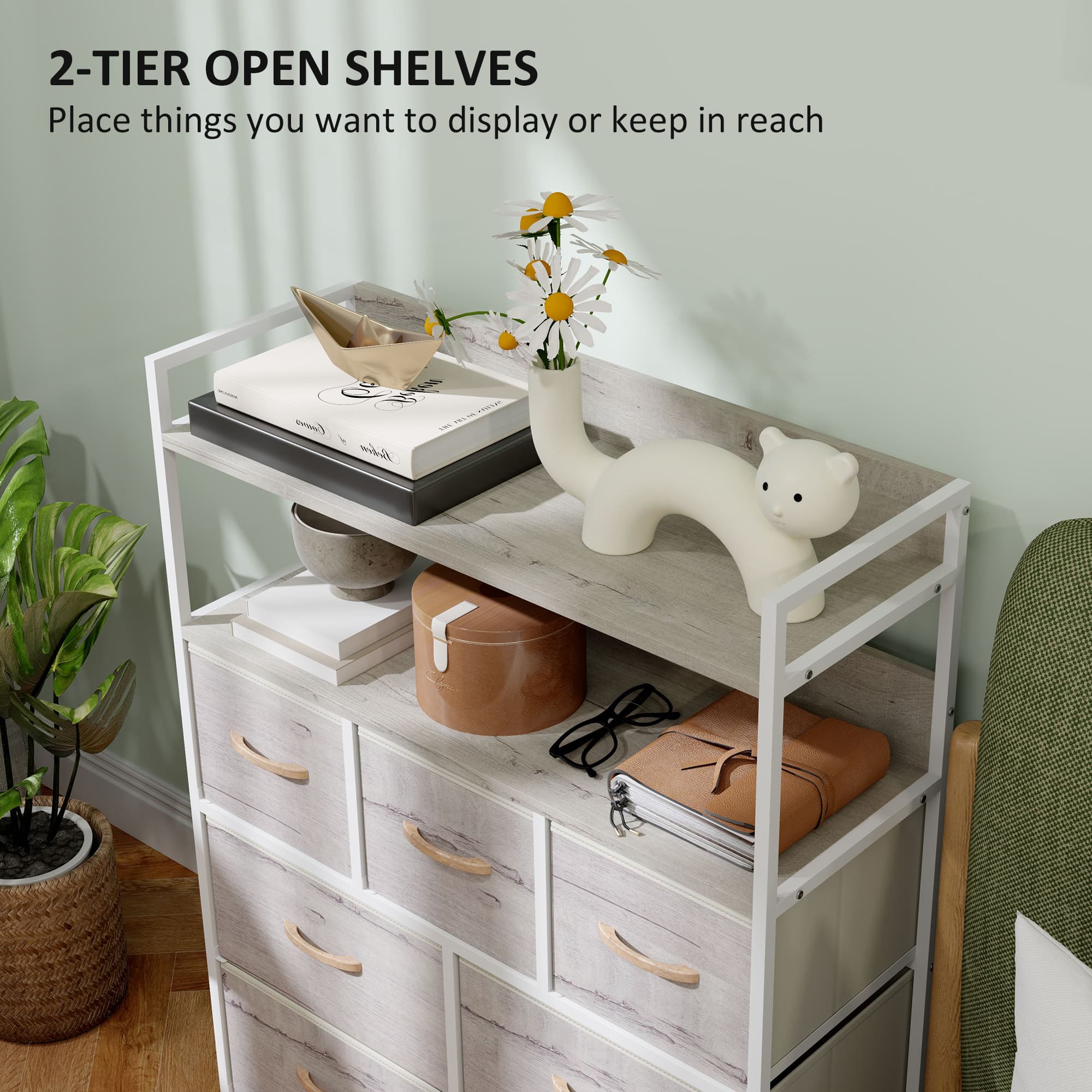 Rustic 7-Drawer Fabric Chest for Effortless Storage - image 2