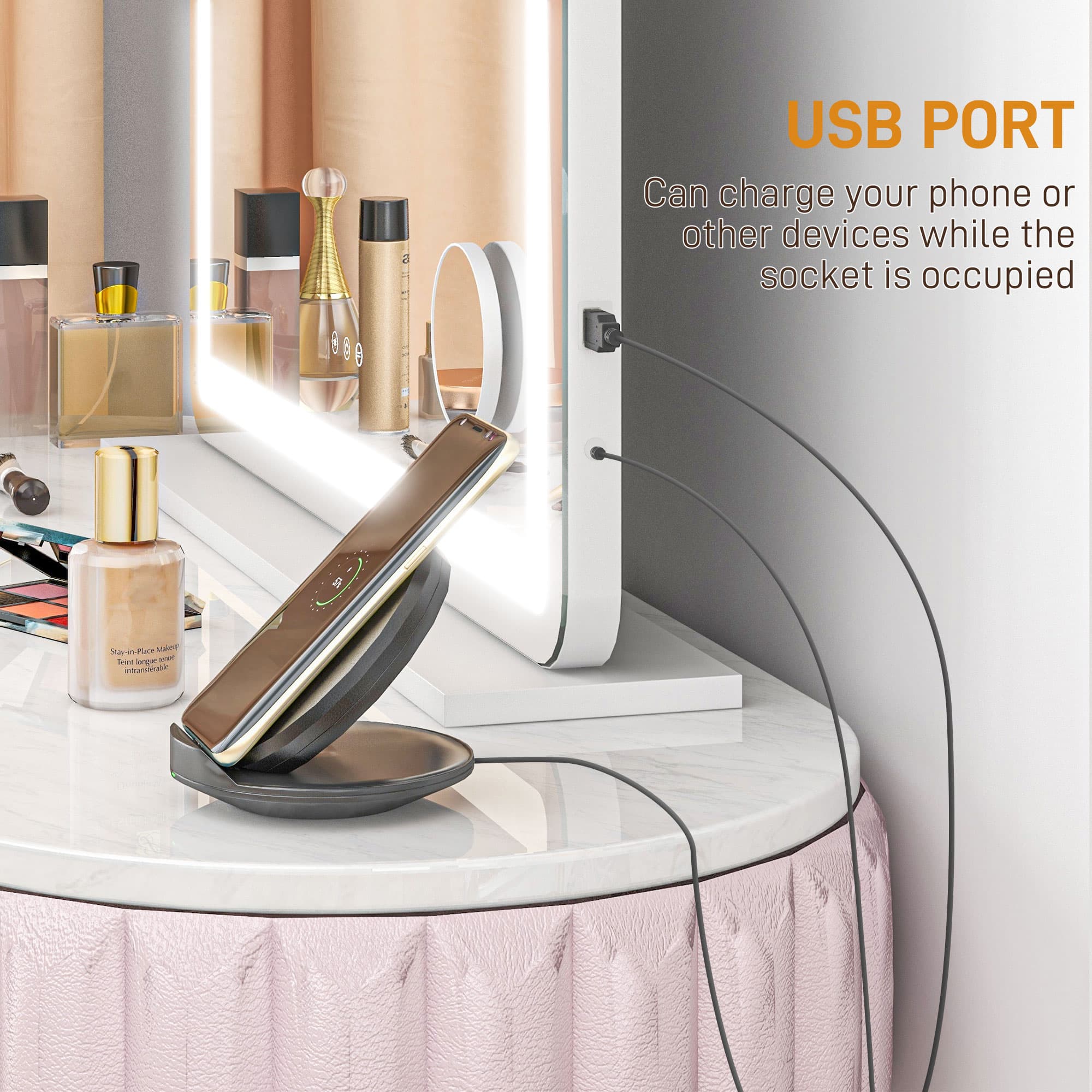 Transform Your Routine With This Large LED Vanity Mirror - image 3