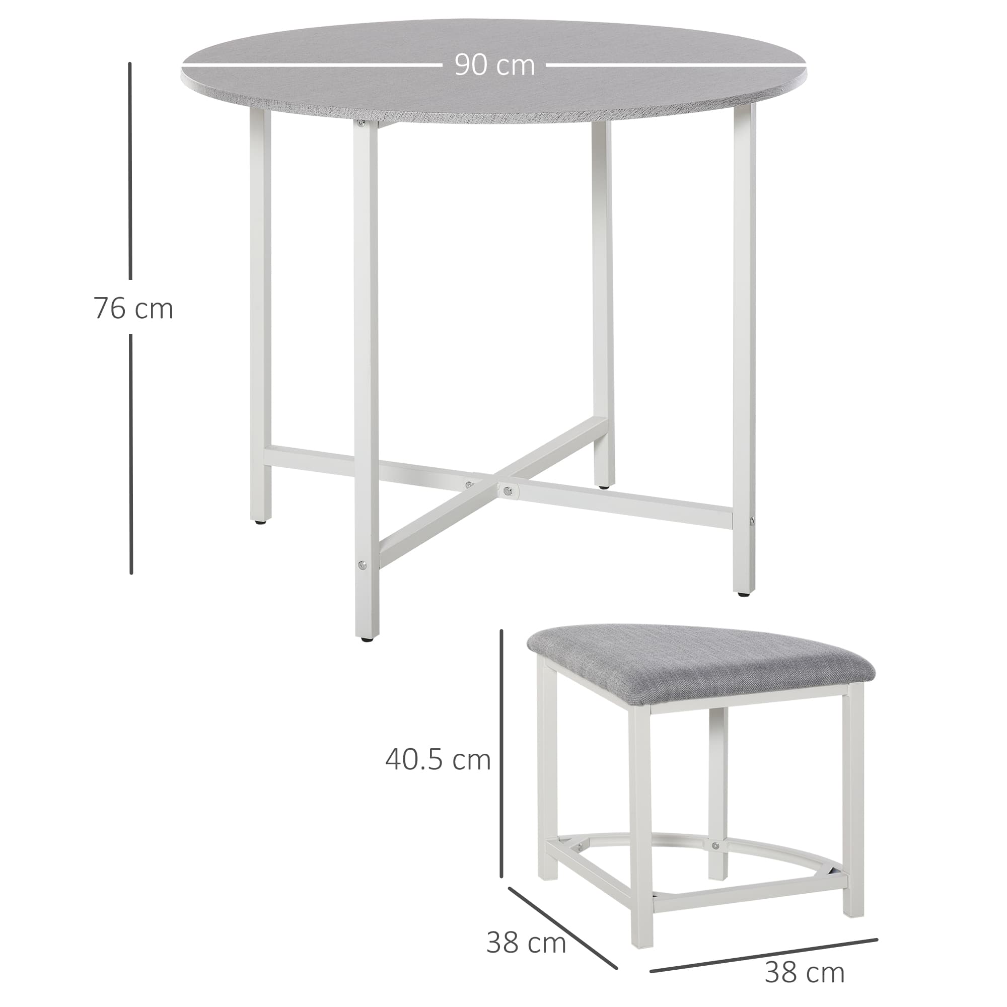 Transform Your Kitchen with this Space-Saving Round Dining Set - image 2