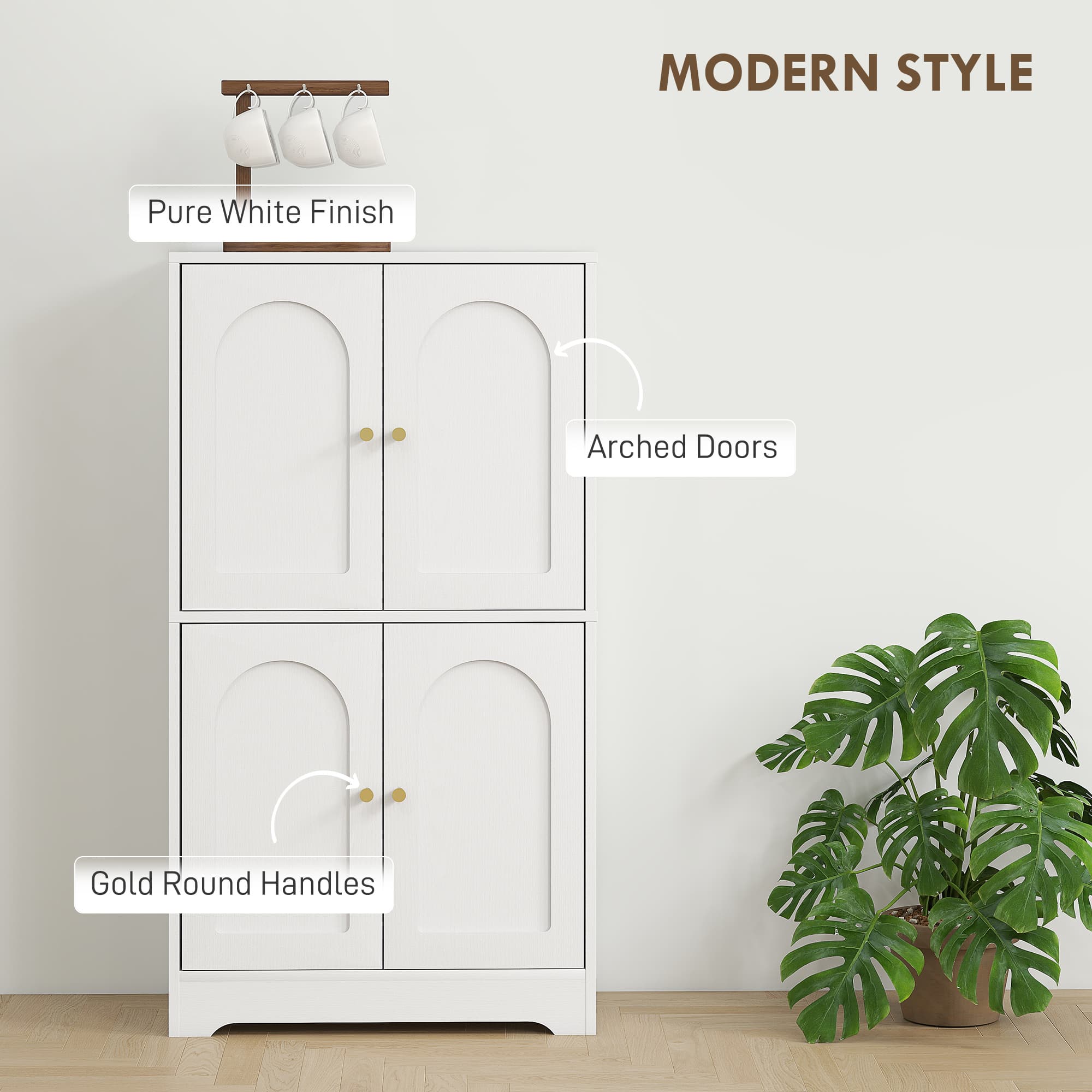 Transform Your Space With This Elegant 4-Door Storage Cabinet - image 2