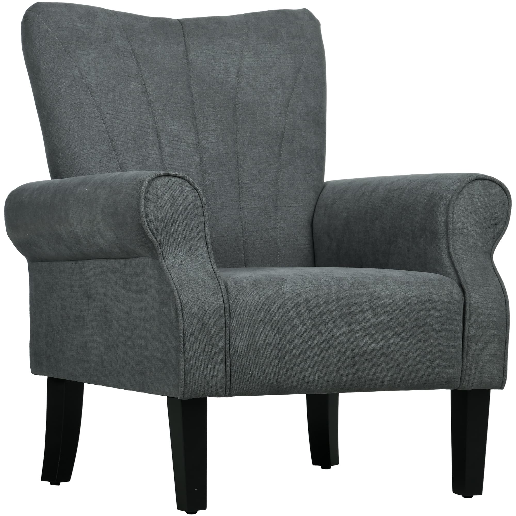 Transform Your Space with this Grey Wingback Accent Chair - Grey