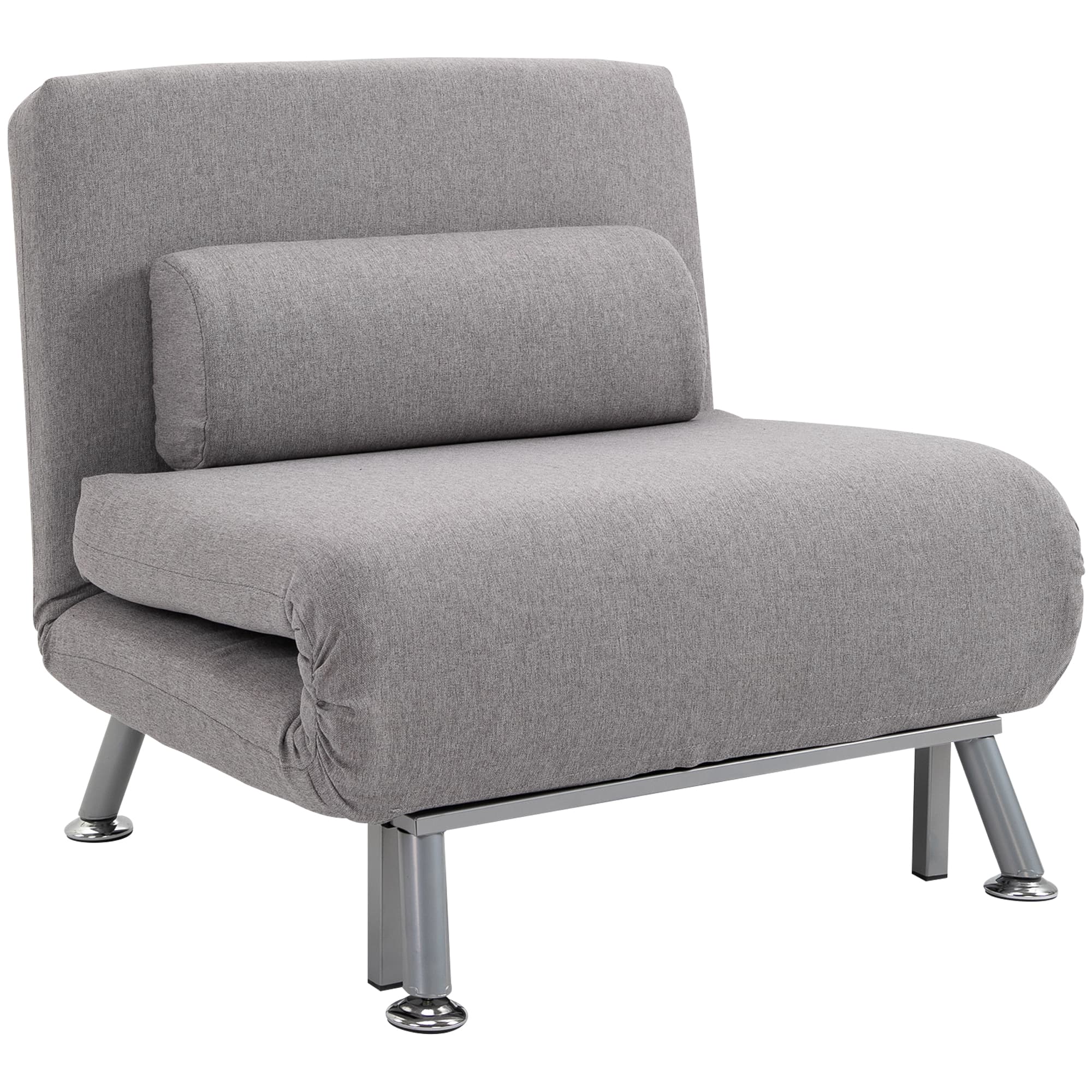Transform Your Space with this Grey Convertible Futon Chair - image 3