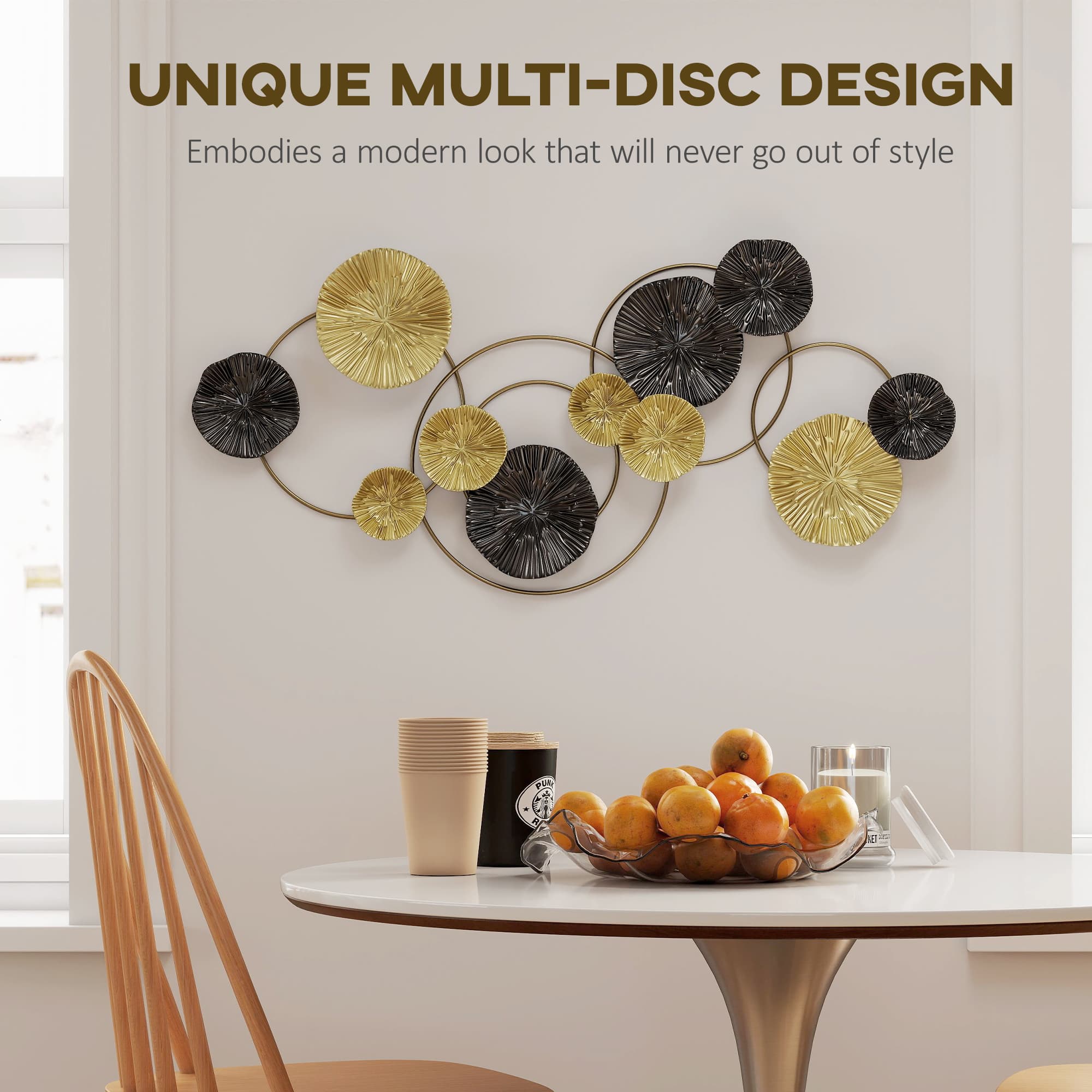 Transform Your Space with Modern Multi-Disc Metal Wall Art - image 2