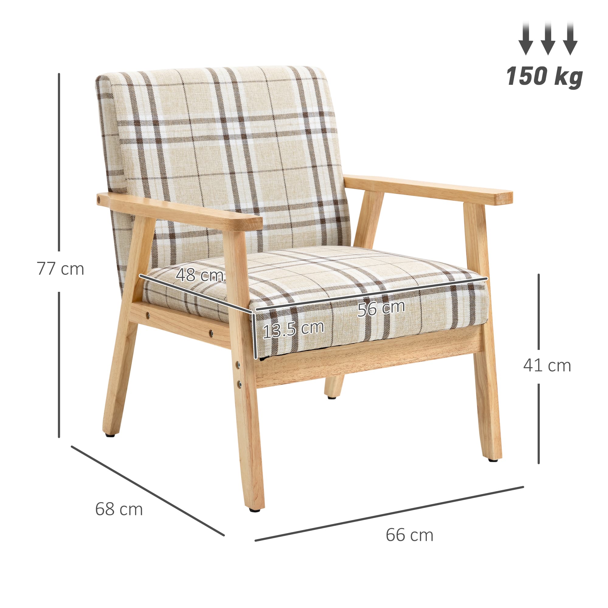 Discover Premium Comfort with this Beige Linen Armchair - image 3