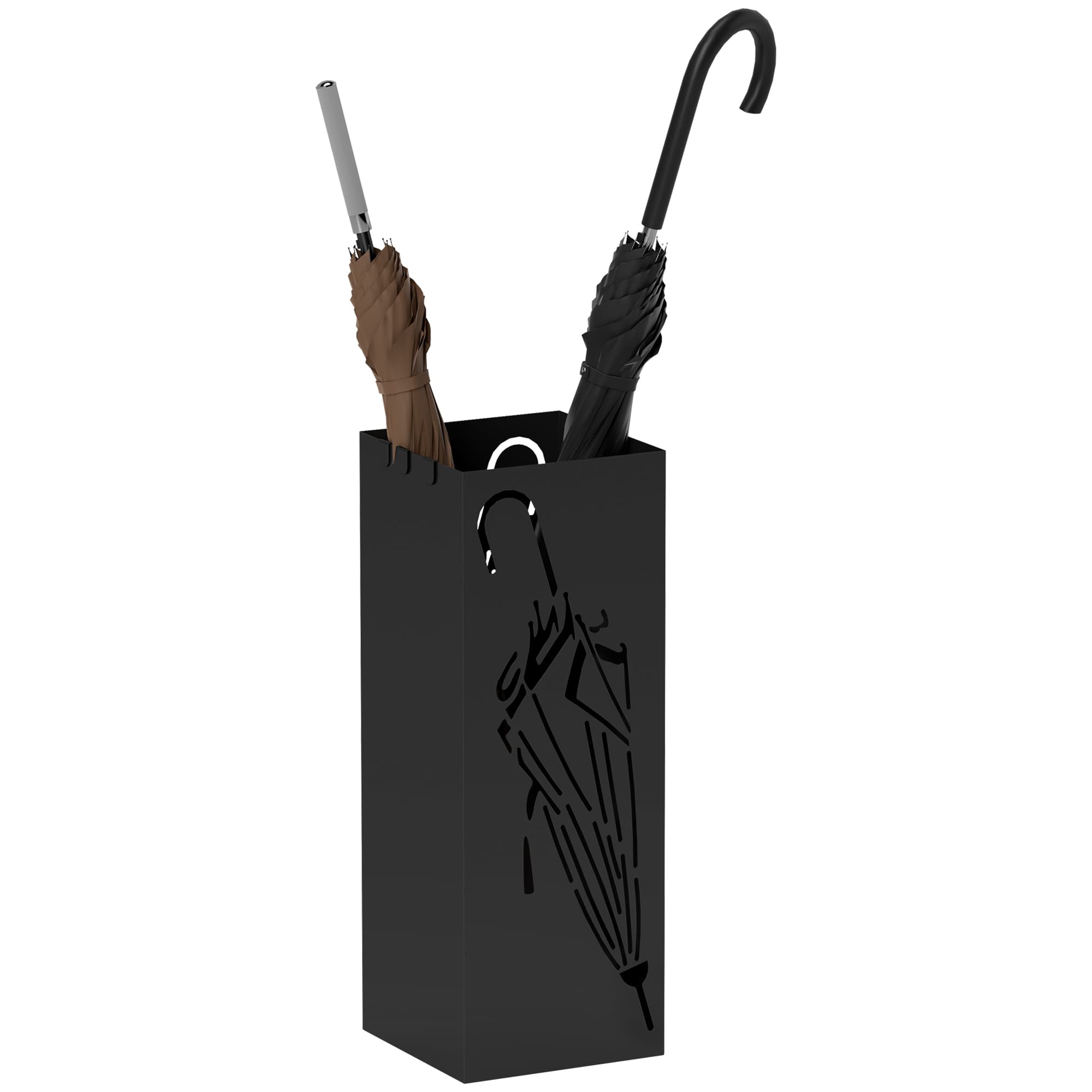 Keep Hallways Tidy with a Black Umbrella Stand - Black