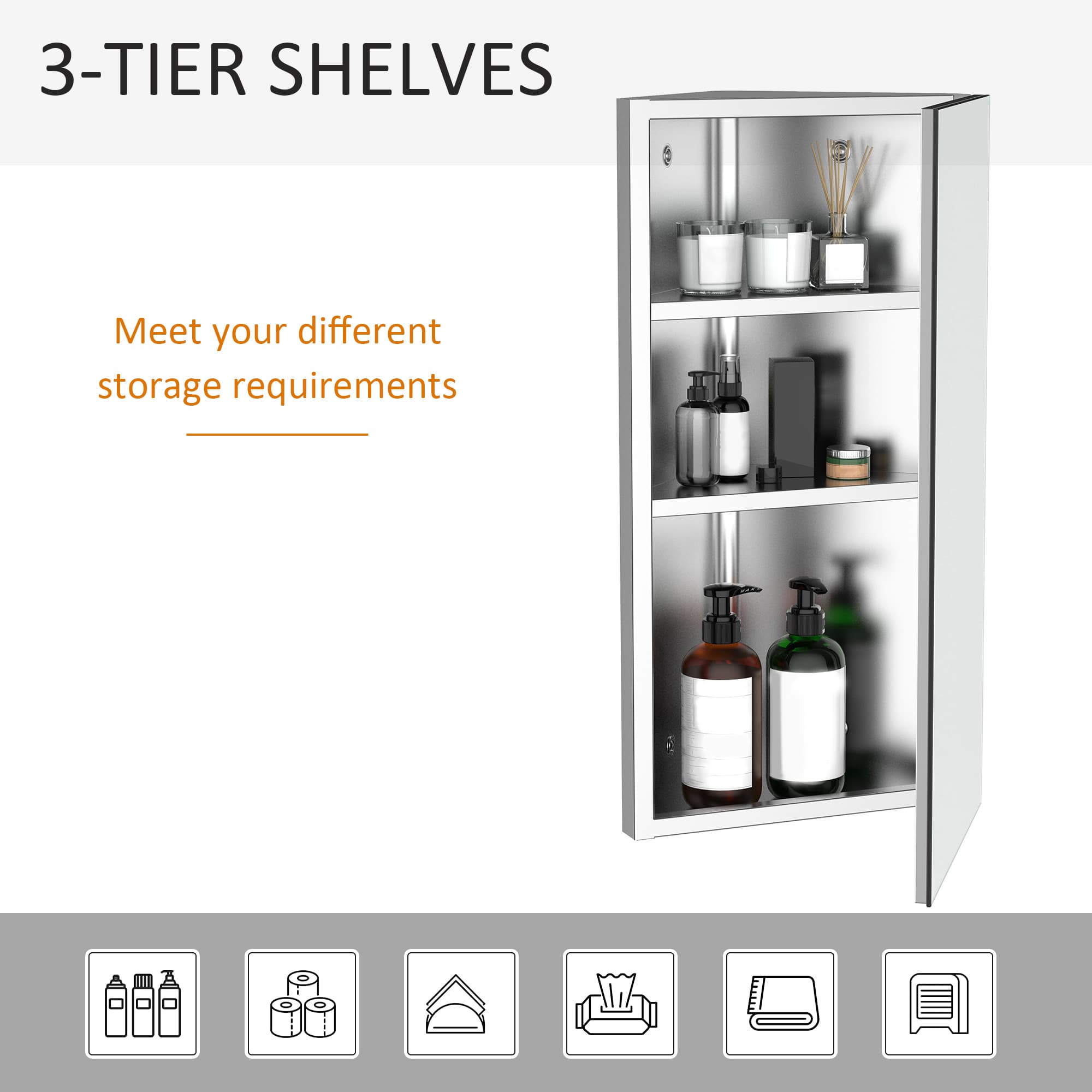 Transform Your Space with this Stainless Steel Mirror Cabinet - image 4