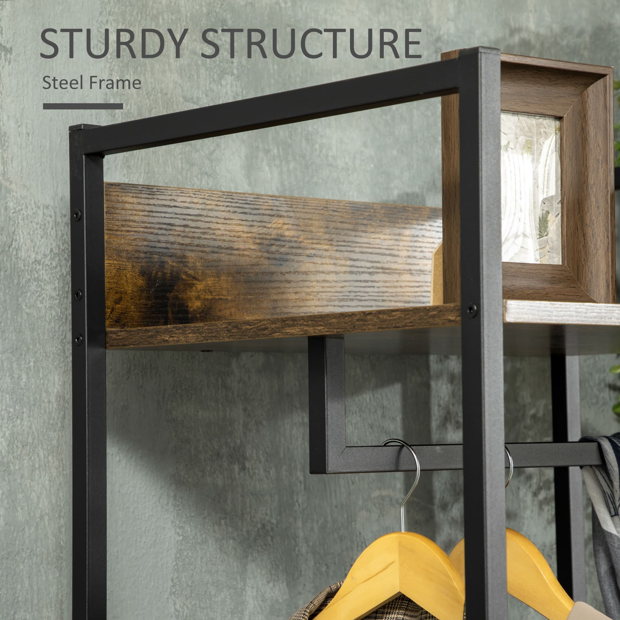 Effortless Organisation With This Rustic Clothes Rail - image 3