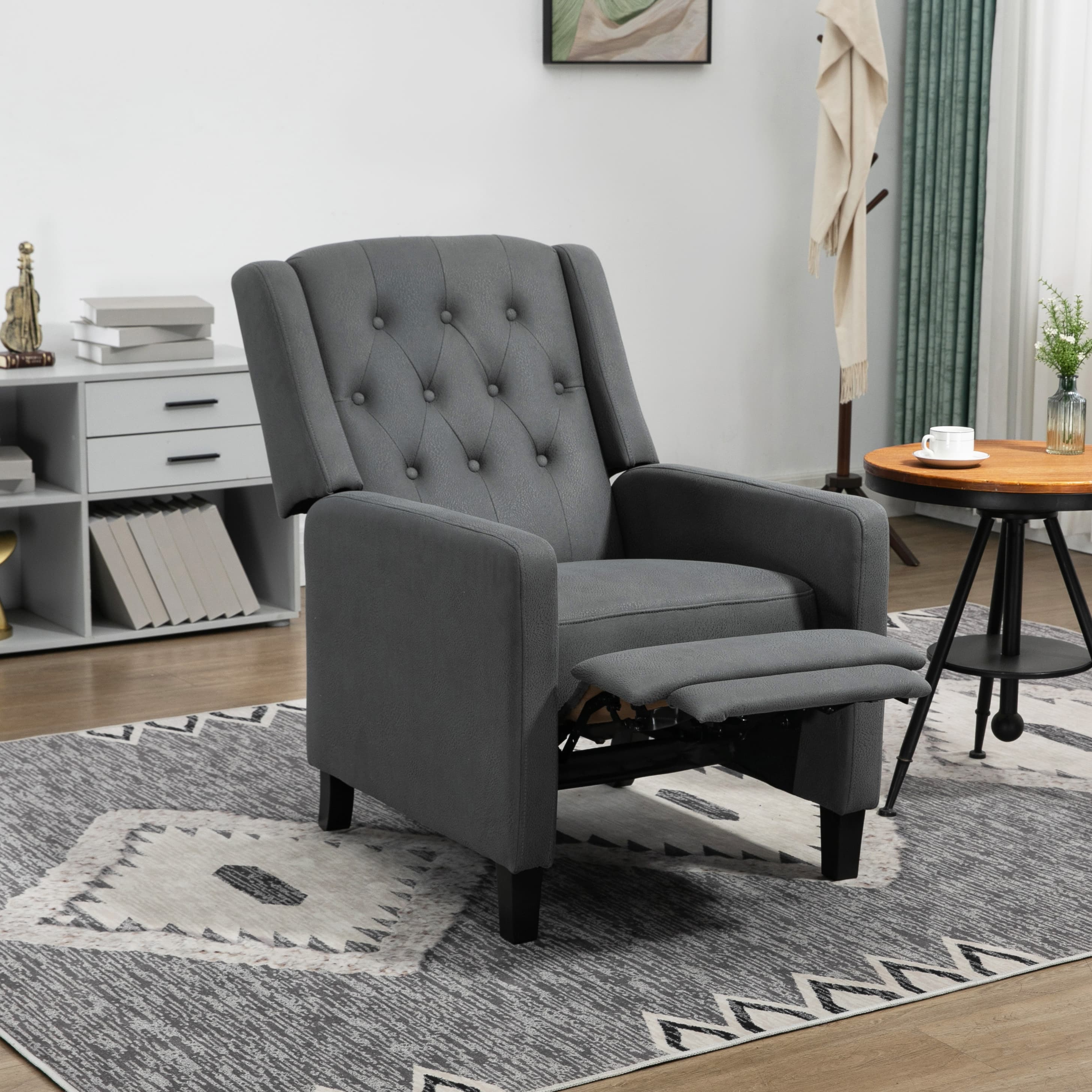 Transform Your Lounge with this Tufted Wingback Recliner - image 1