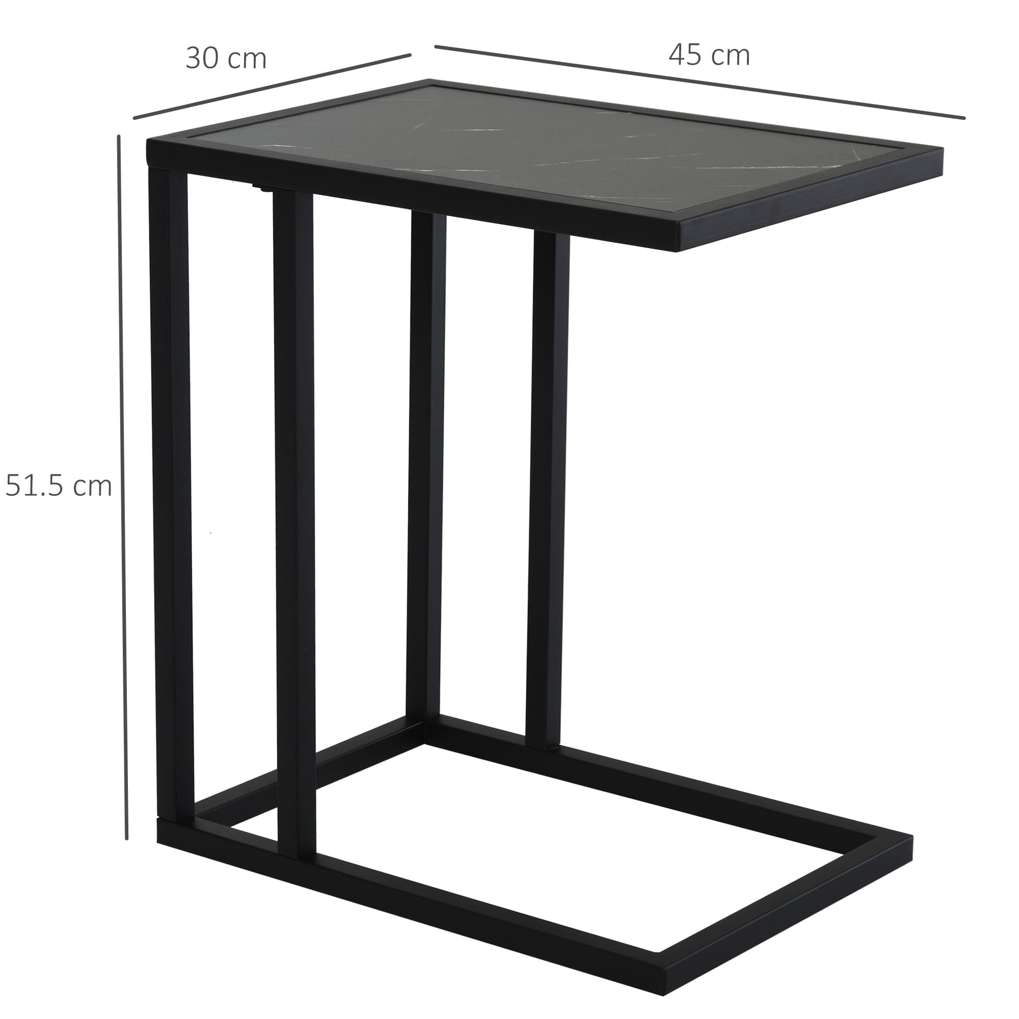 Slim C-Shaped Side Table for Sofas and Beds - image 7