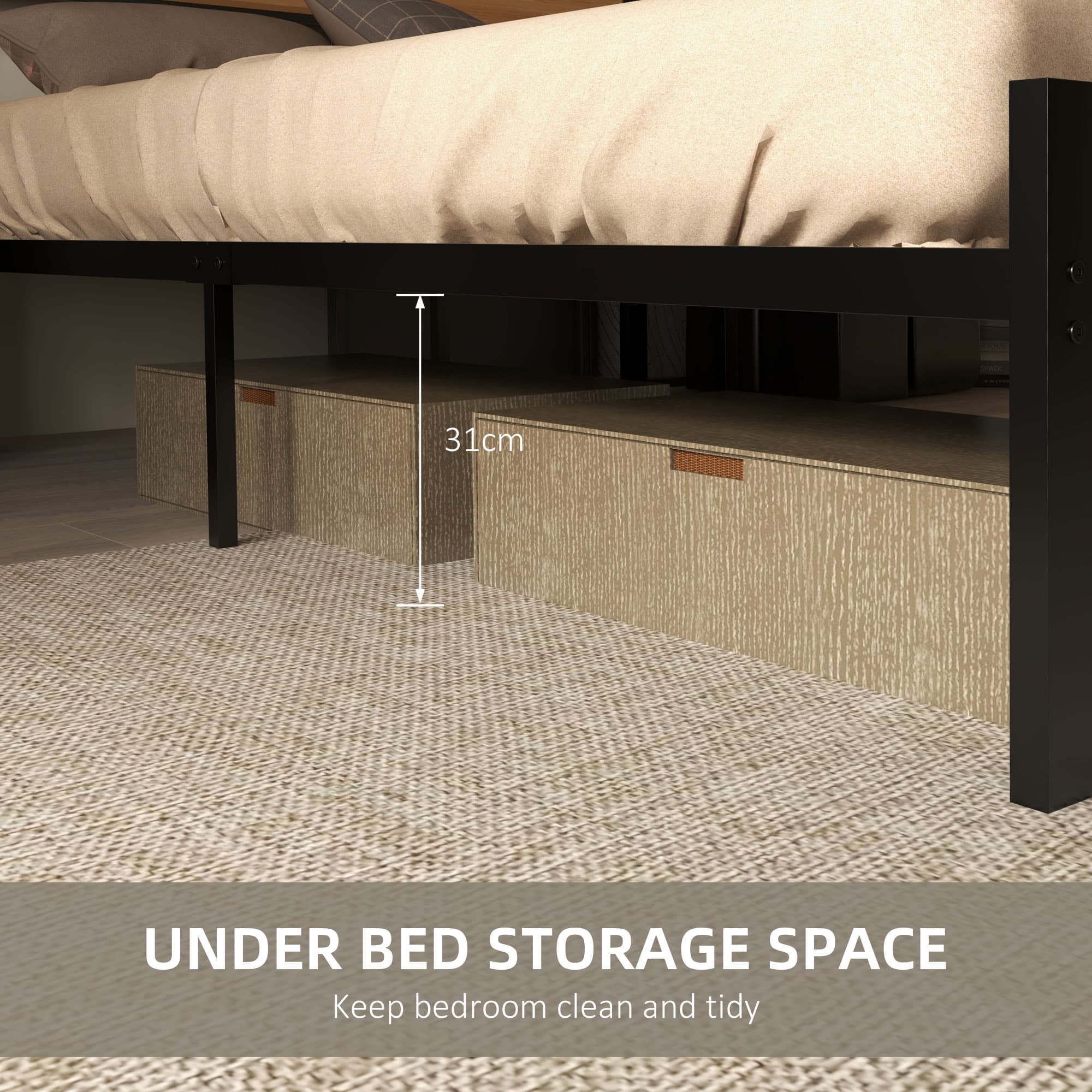 Transform Your Bedroom with this Industrial Double Bed - image 3