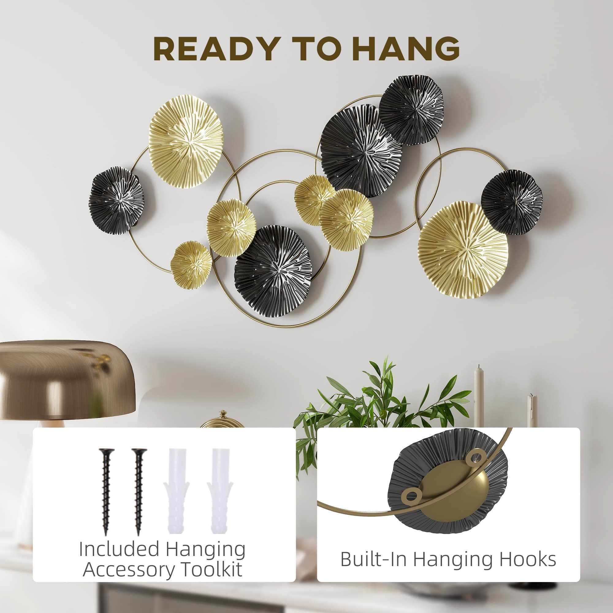 Transform Your Space with Modern Multi-Disc Metal Wall Art - image 4