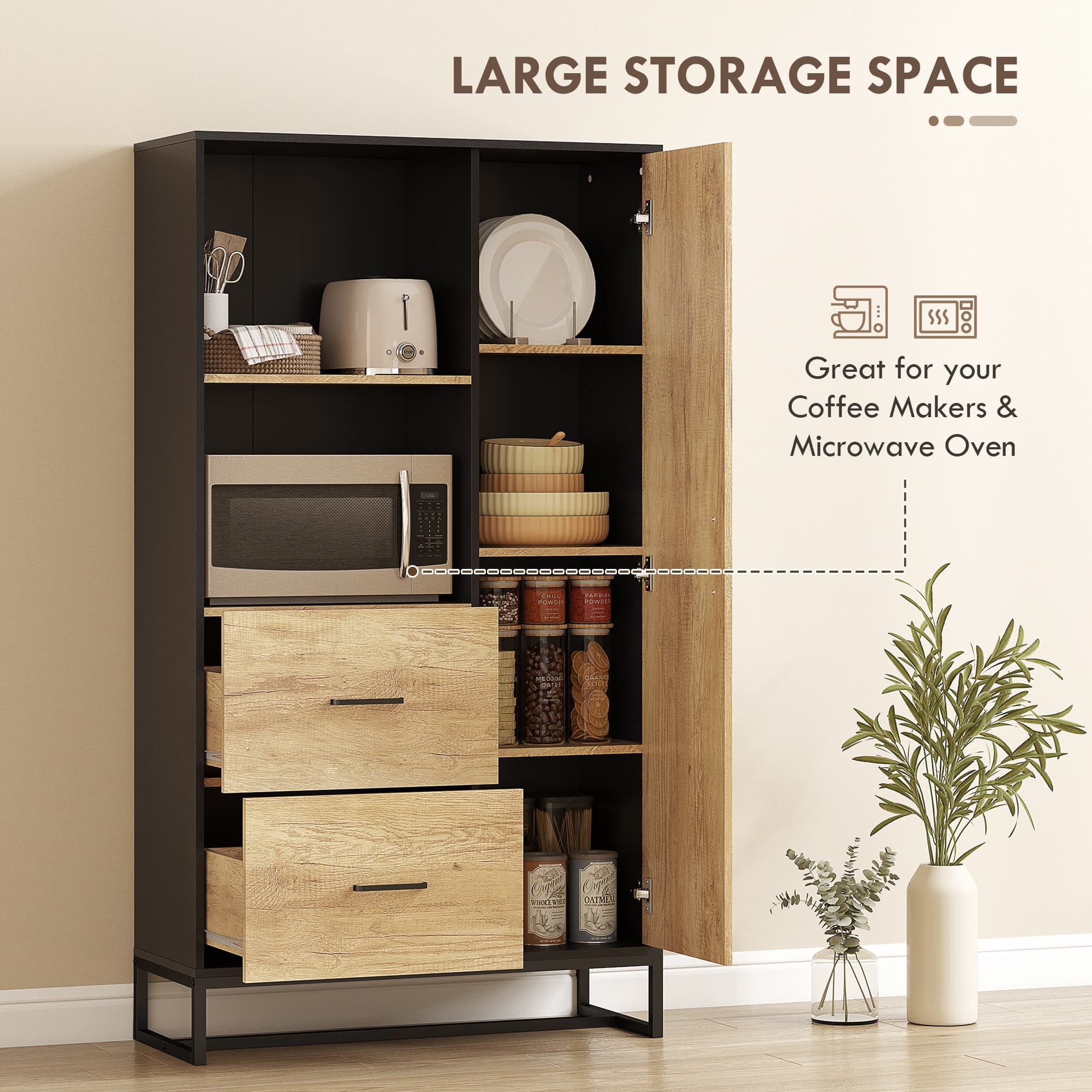 Transform Your Space with this Tall Industrial Kitchen Pantry - image 1