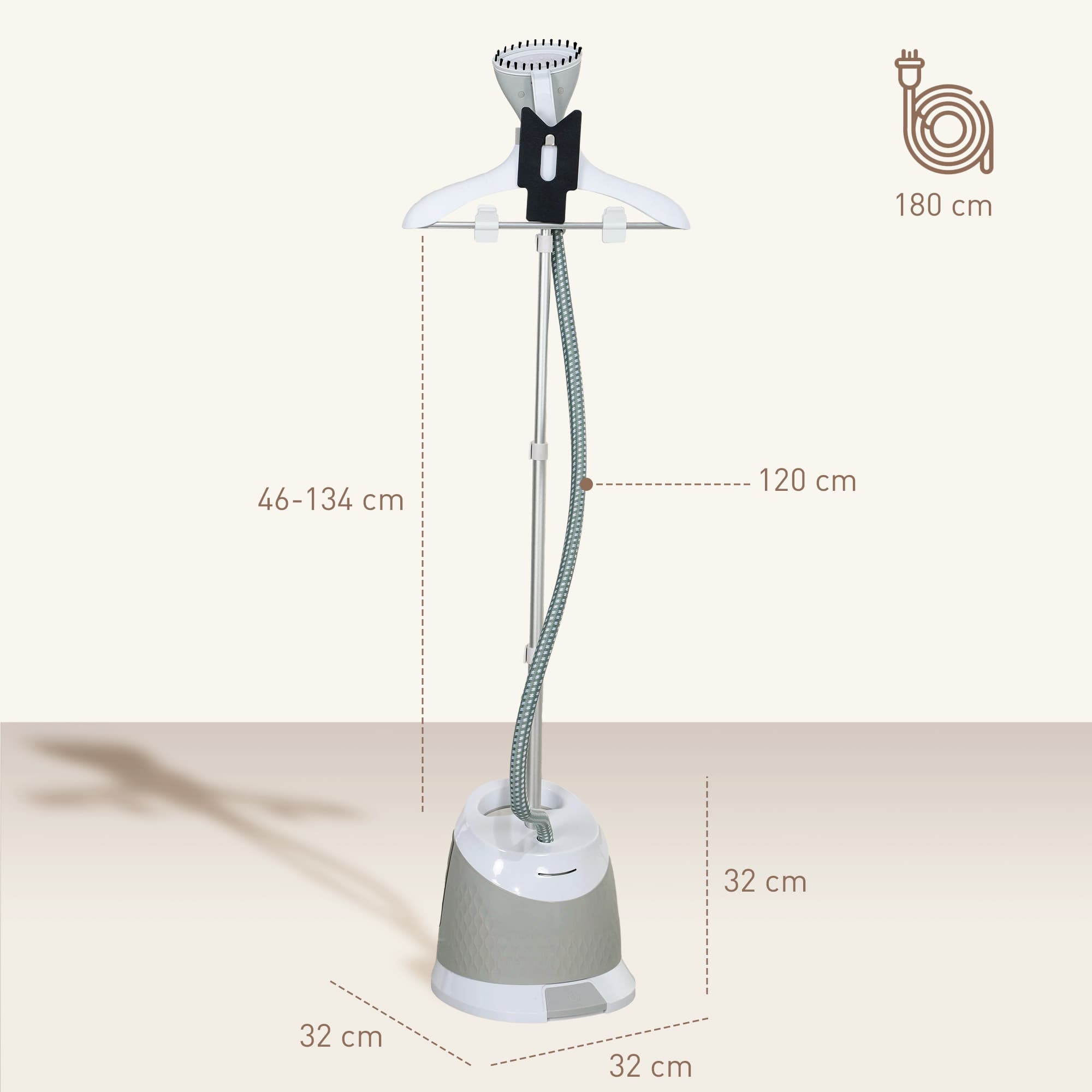 1800W Standing Clothes Steamer for Everyday Garments - image 9