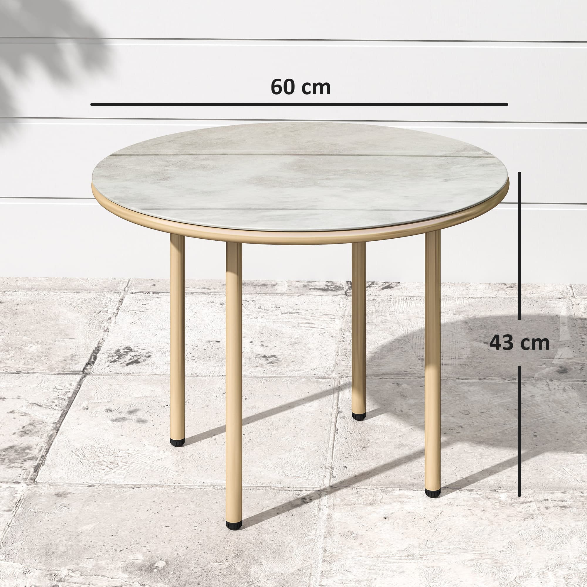 Round Faux Marble Coffee Table for Flexible Spaces - image 9