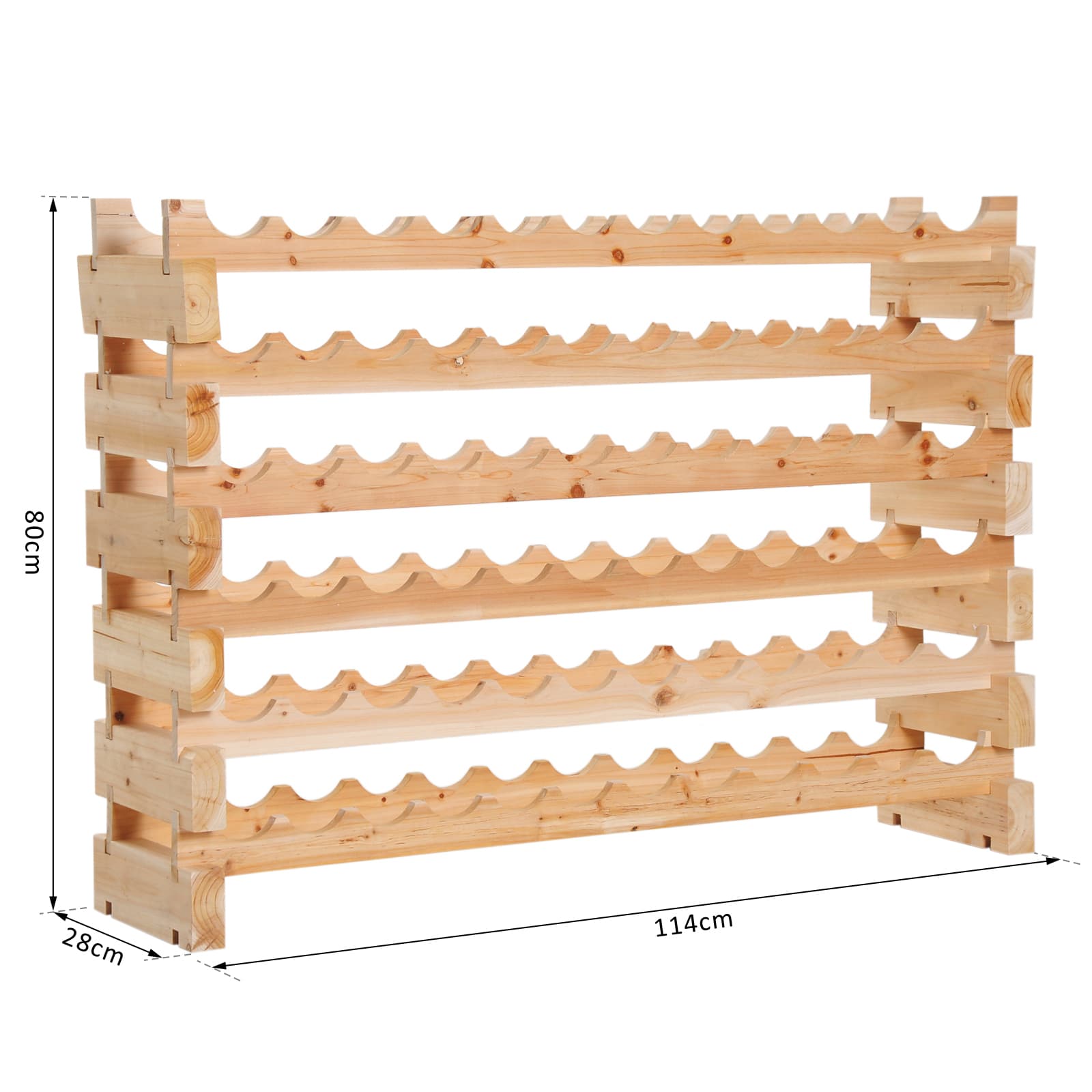 Transform Your Collection with this 72-Bottle Wooden Wine Rack - image 4