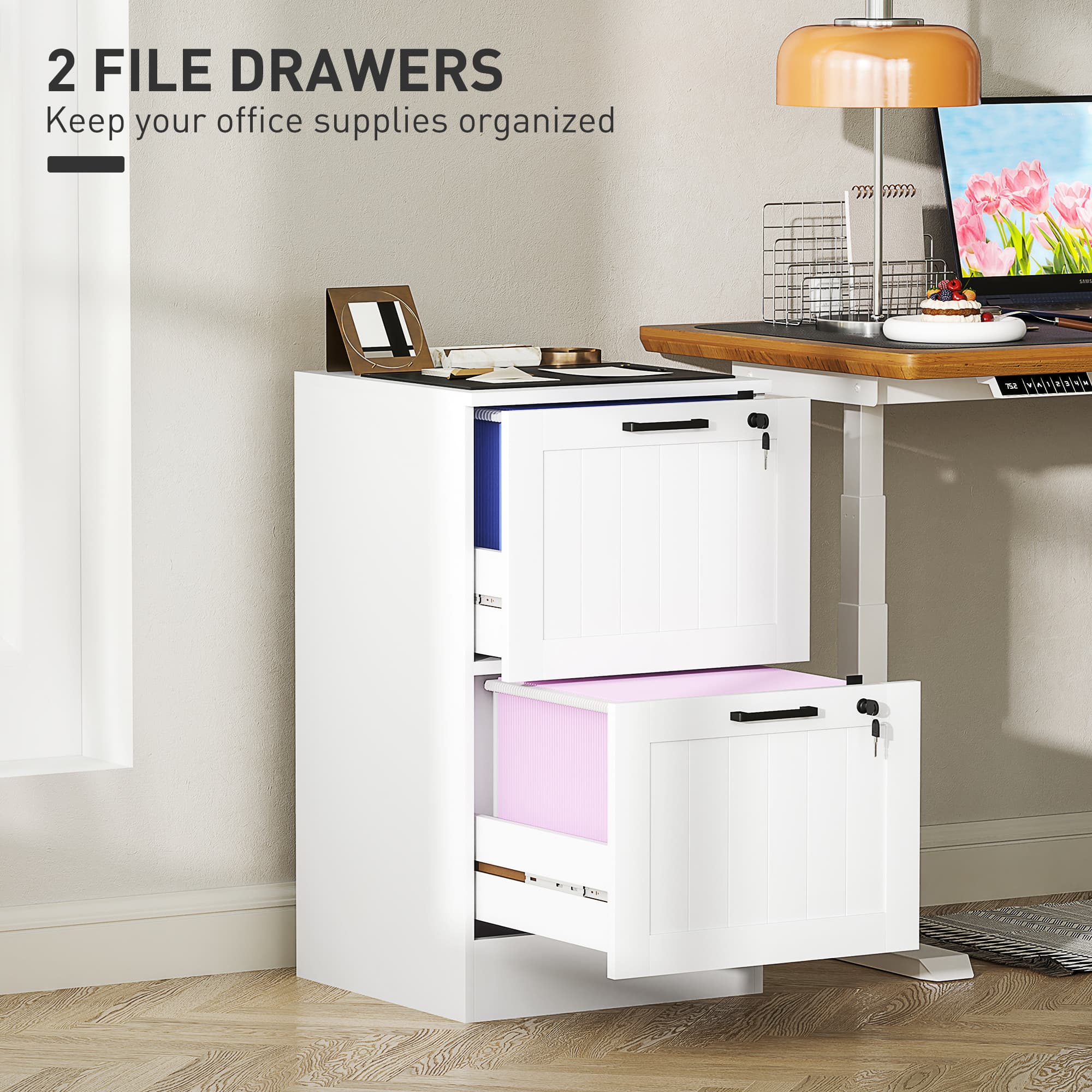Transform Your Workspace with this Secure 2-Drawer Filing Cabinet - image 3
