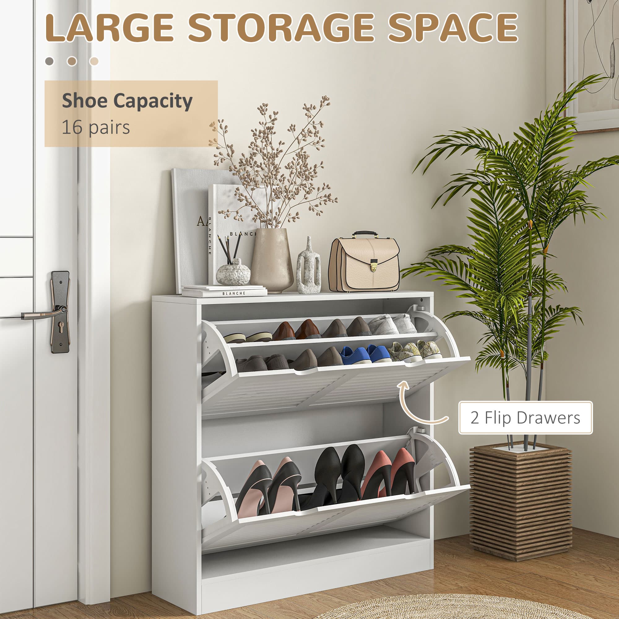 Transform Your Entryway with this Narrow White Shoe Cabinet - image 4