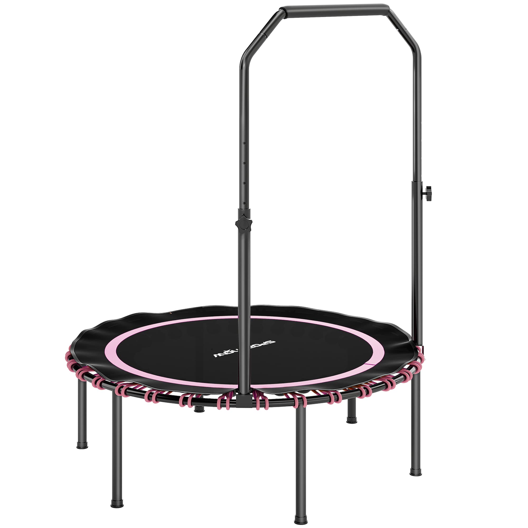 Pink Foldable Fitness Trampoline for Home Workouts - image 6
