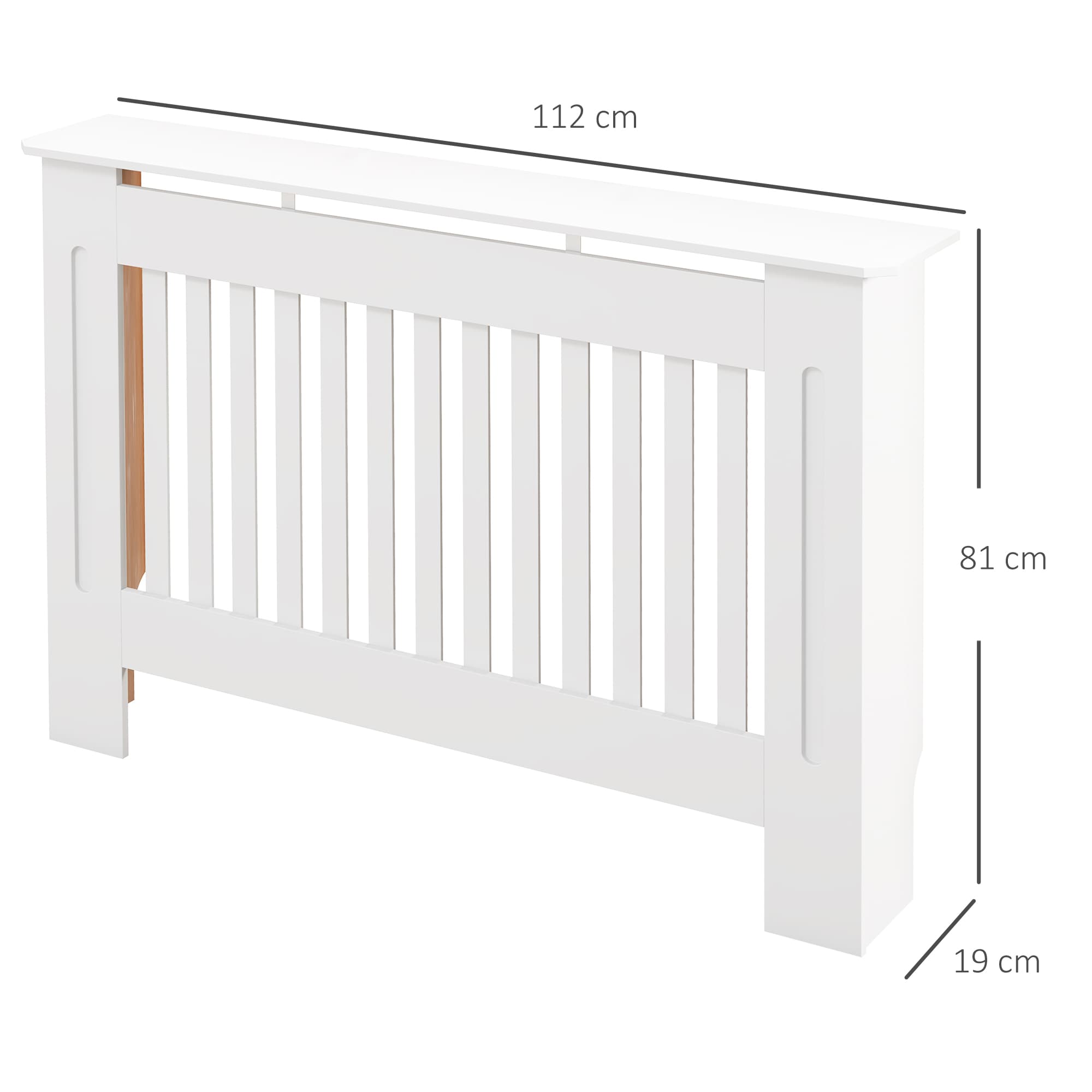 Transform Your Room with this White Slatted Radiator Cover - image 1