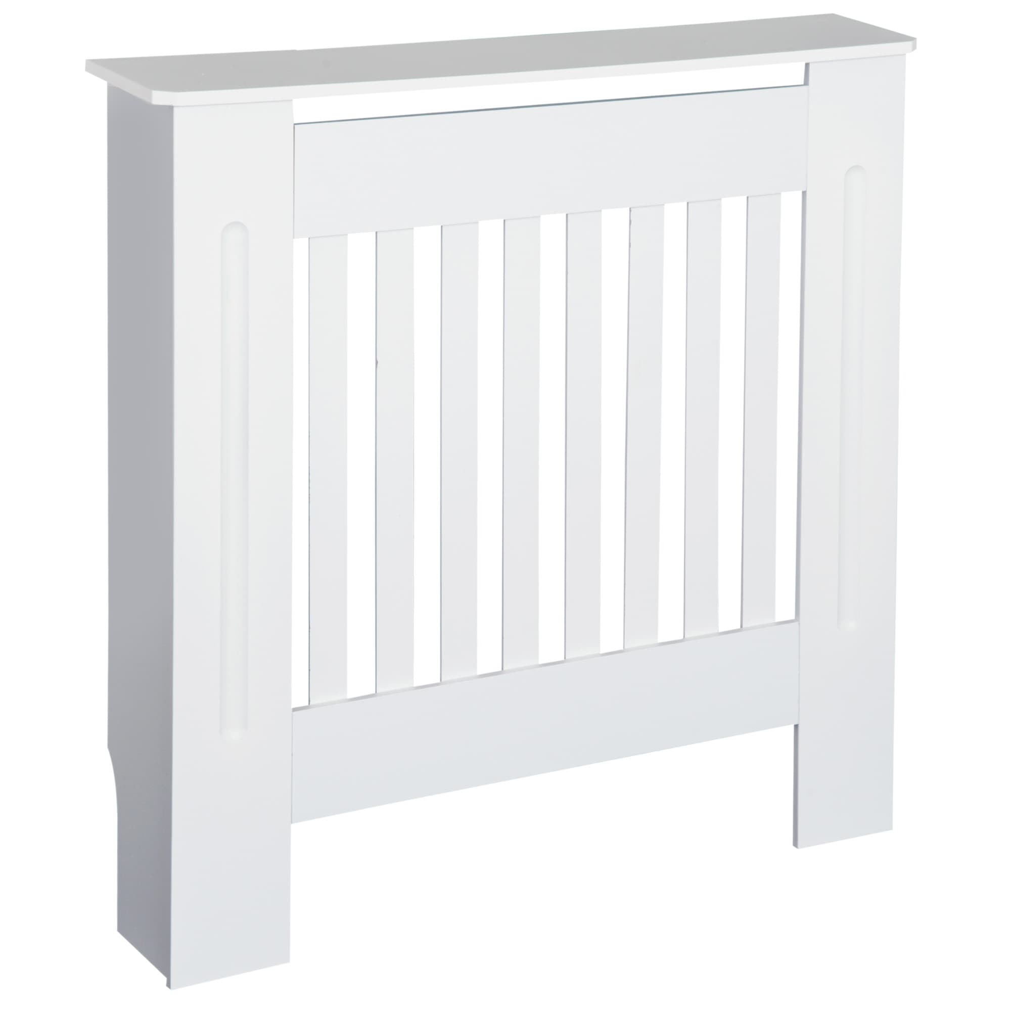 A Neat, Slimline Radiator Cover in Painted White MDF - image 8