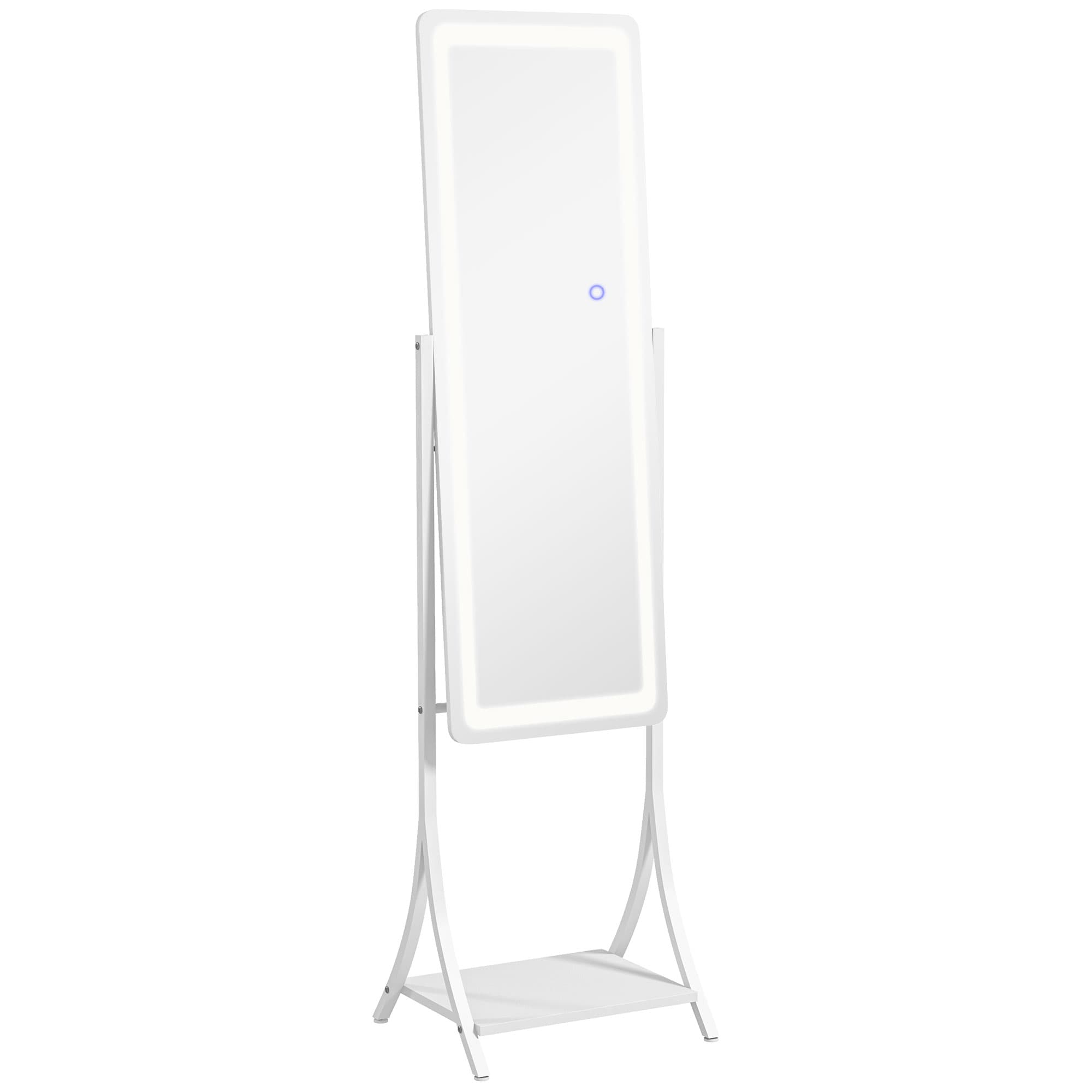 Effortless Styling with this LED Full Length Dressing Mirror - White