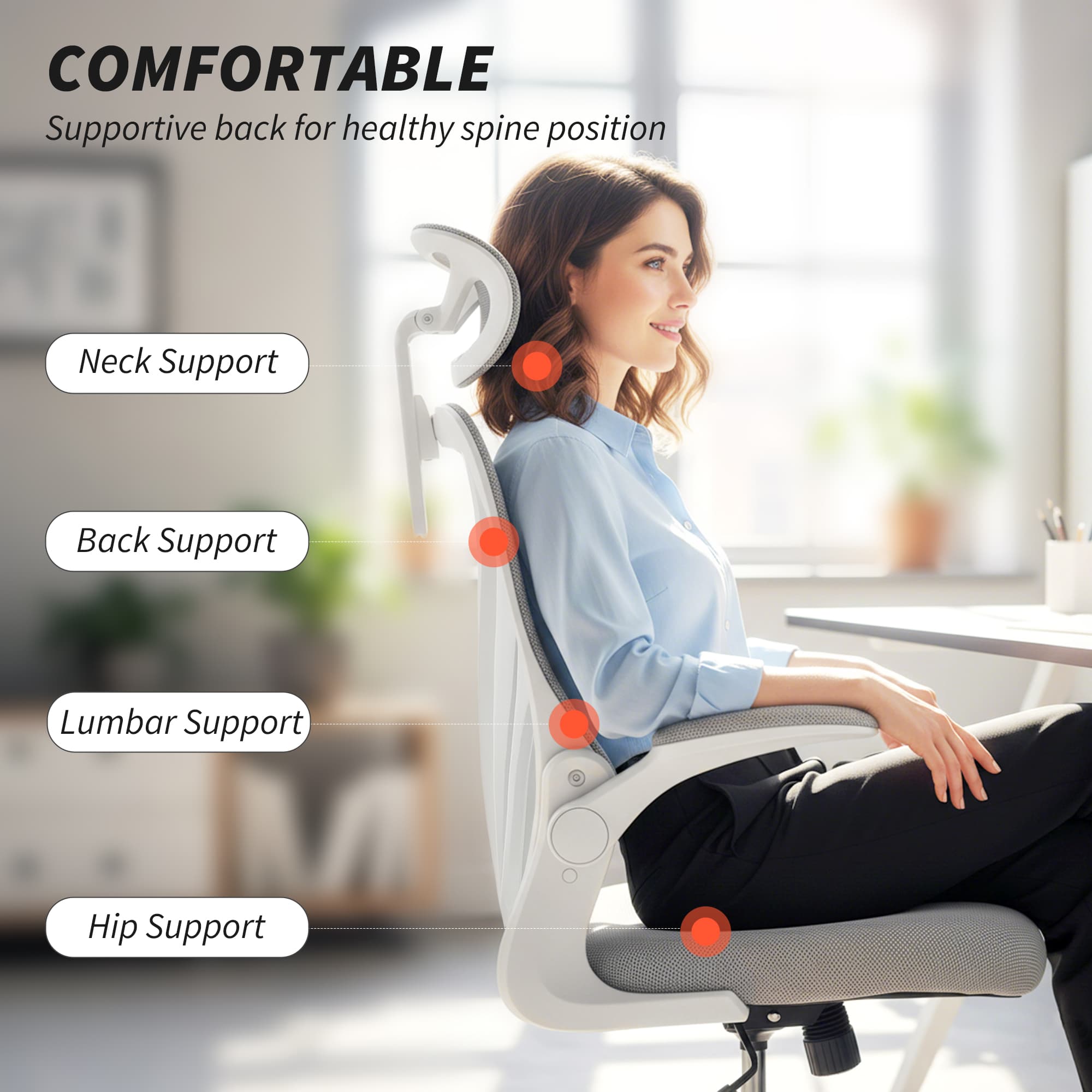 Transform Your Workspace with this Foldable Ergonomic Chair - image 3