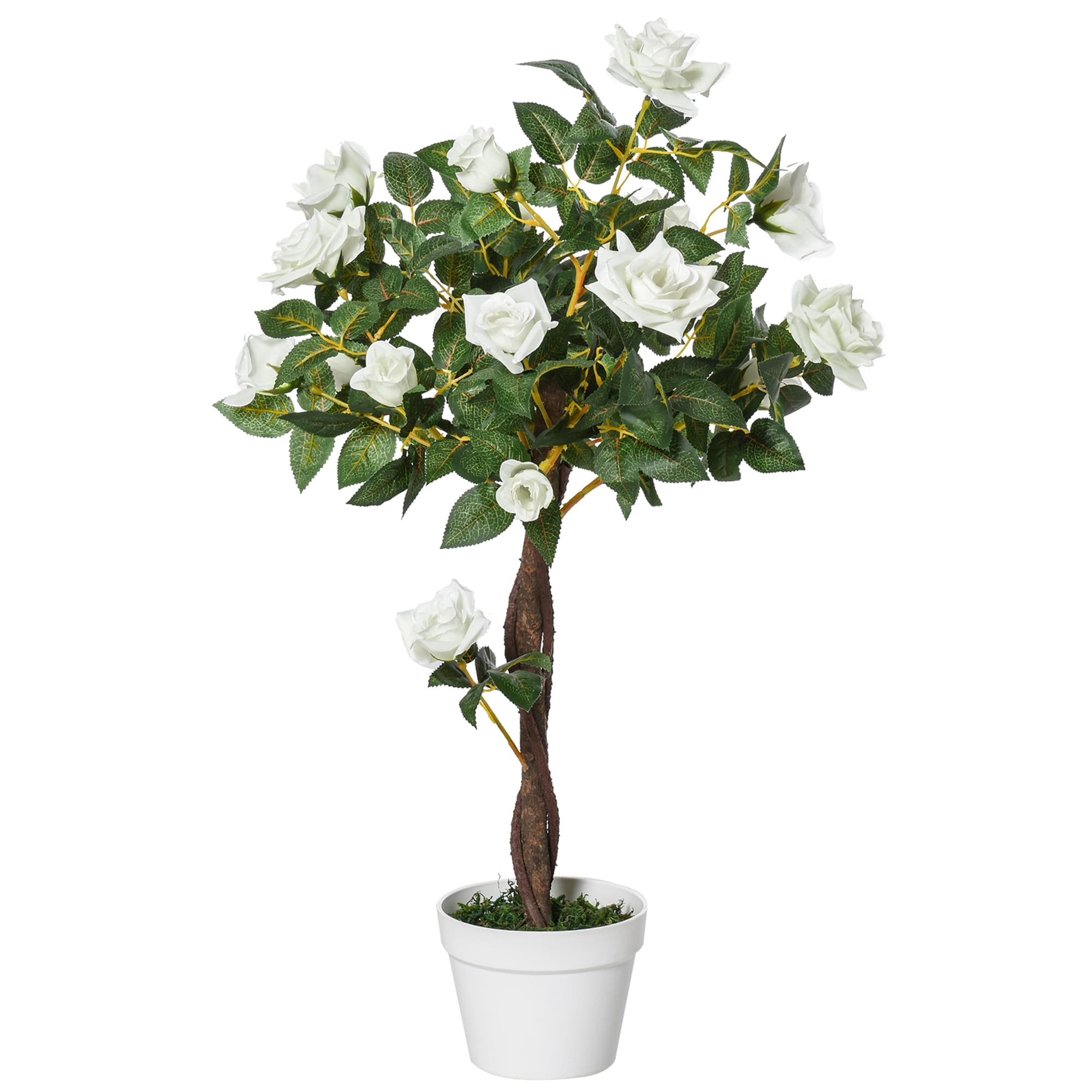 Faux White Rose Tree That Never Needs Watering - image 7