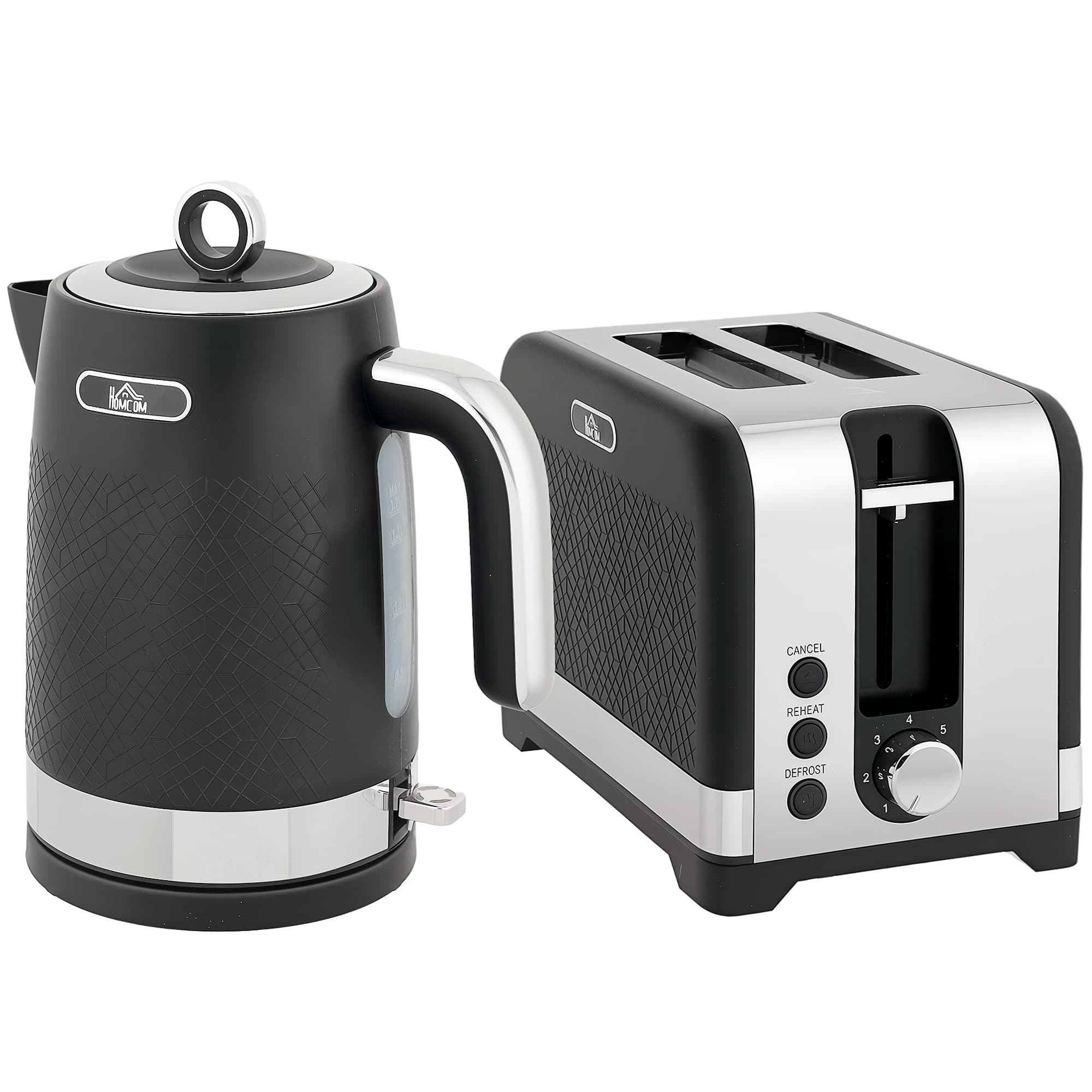 Matching Black Kettle and Toaster Set for the Kitchen - image 8