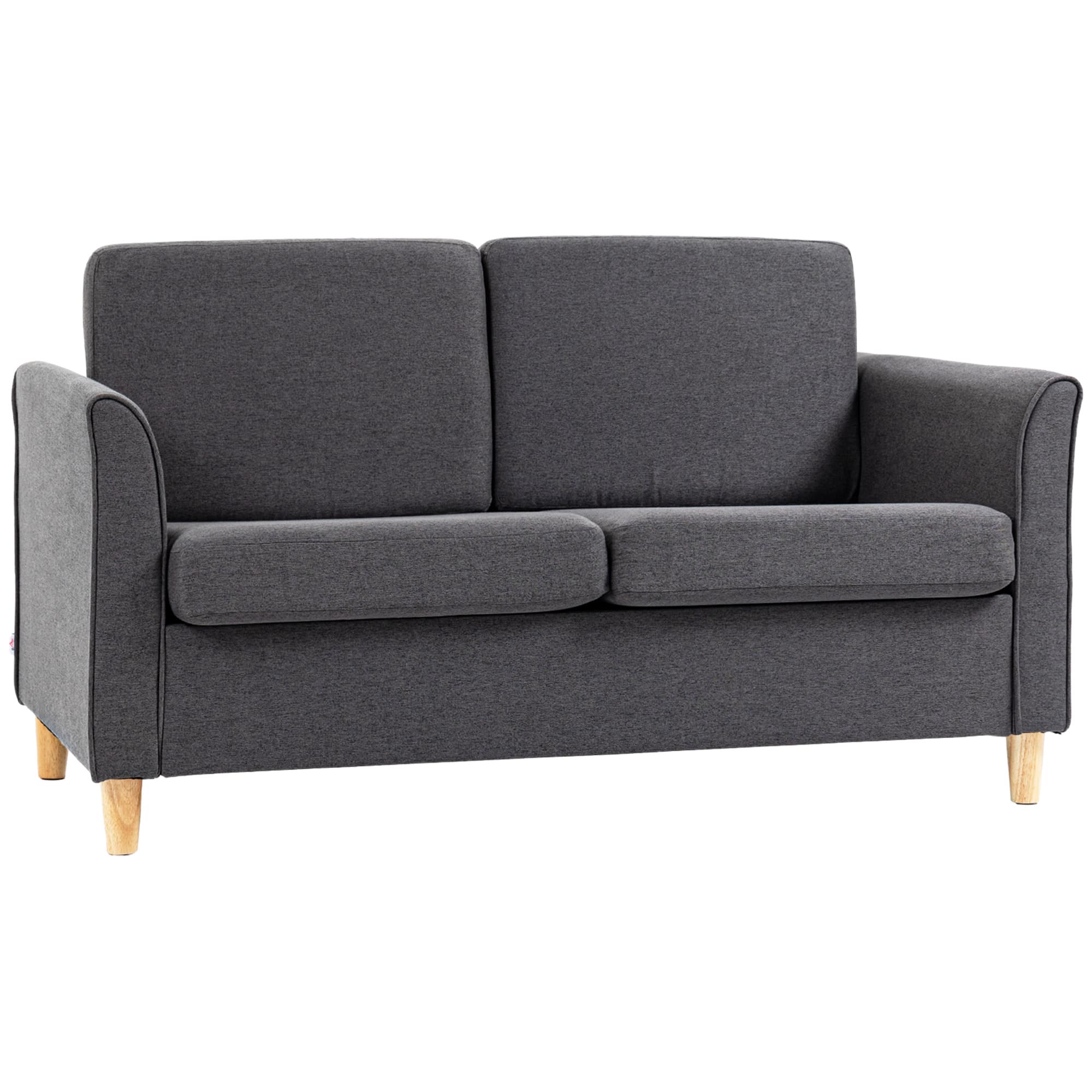 Compact Dark Grey 2 Seater Sofa for Effortless Modern Living