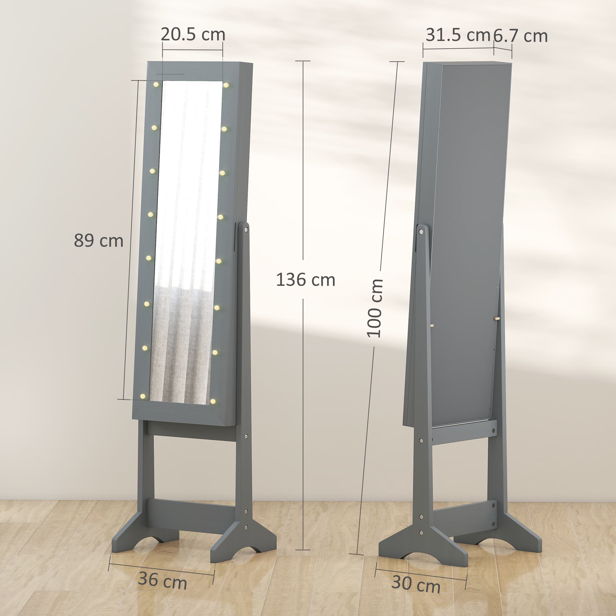 Transform Your Routine with this Mirrored Jewellery Cabinet - image 5