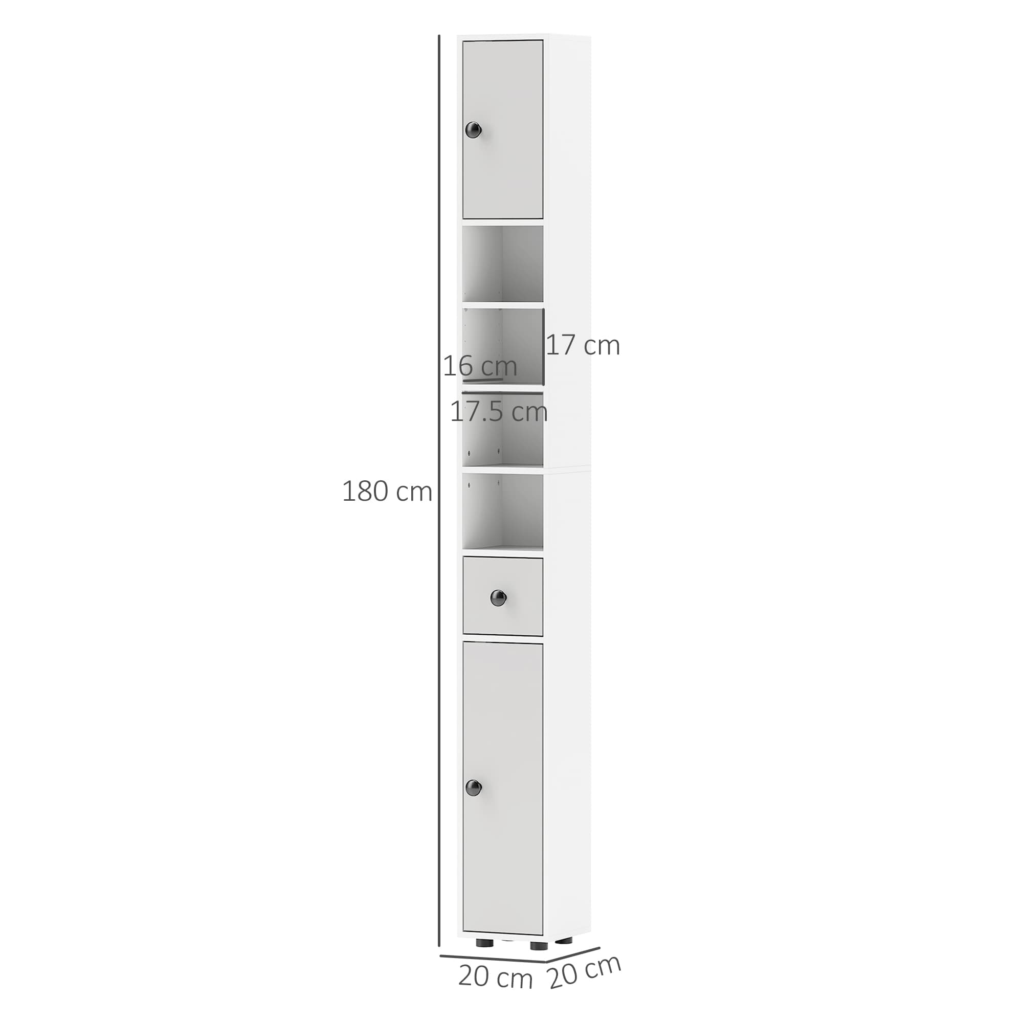 Maximise Space with the Kleankin Slim Light Grey Cabinet - image 5