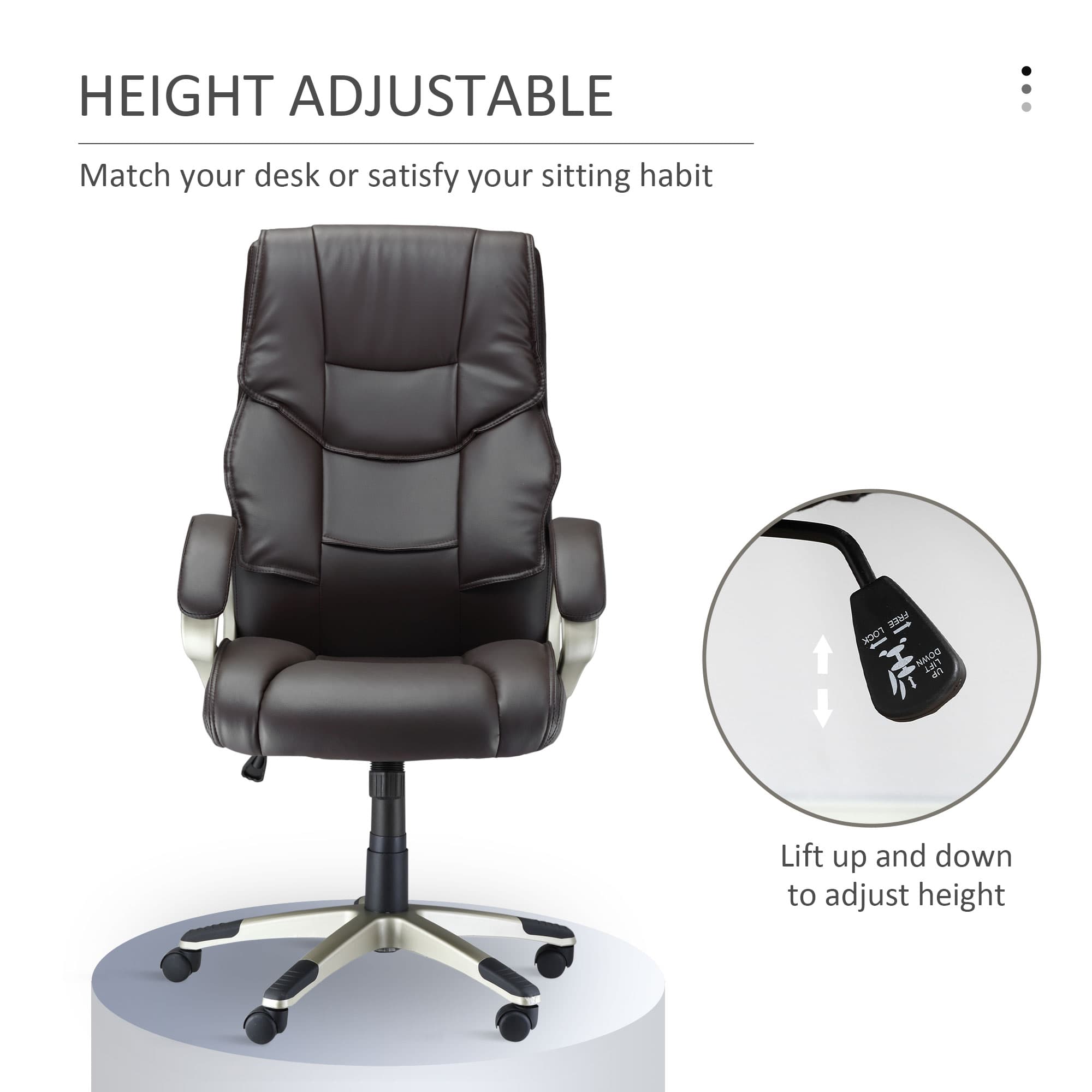 Transform Your Workspace with this Premium Brown Office Chair - image 2