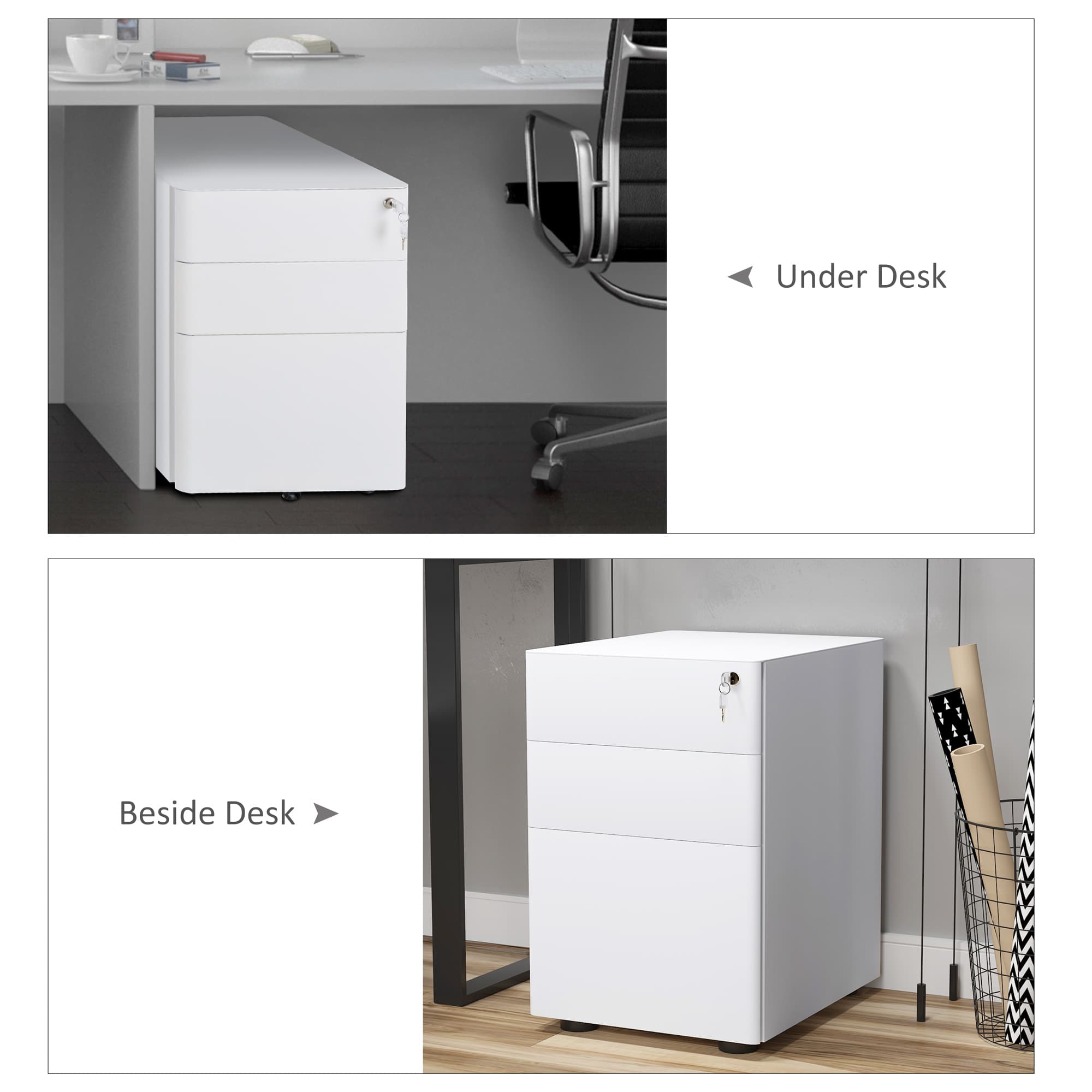 Transform Your Office with this Secure 3-Drawer Filing Cabinet - image 2