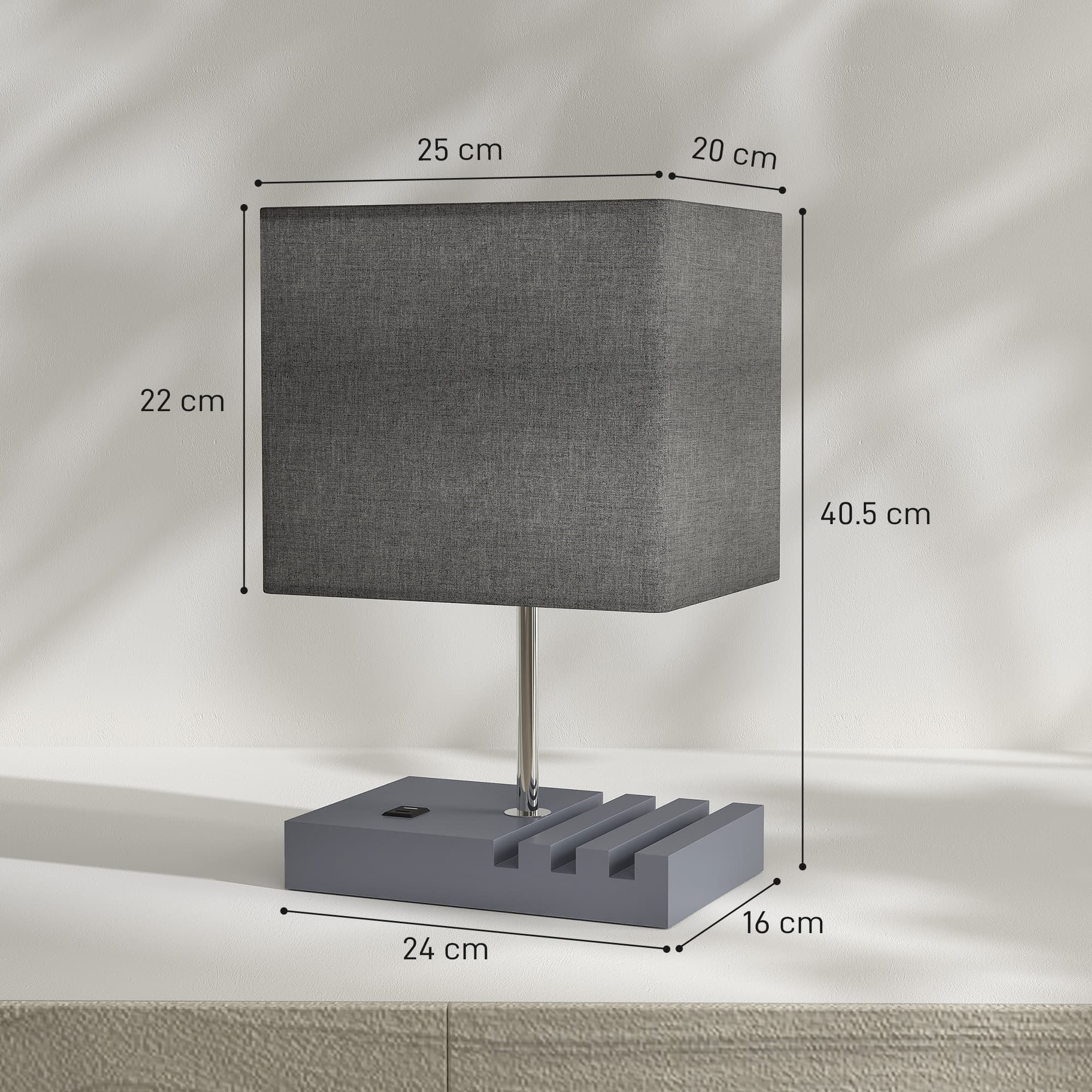 Bedside lamp with USB-A and USB-C charging built into the base - image 8