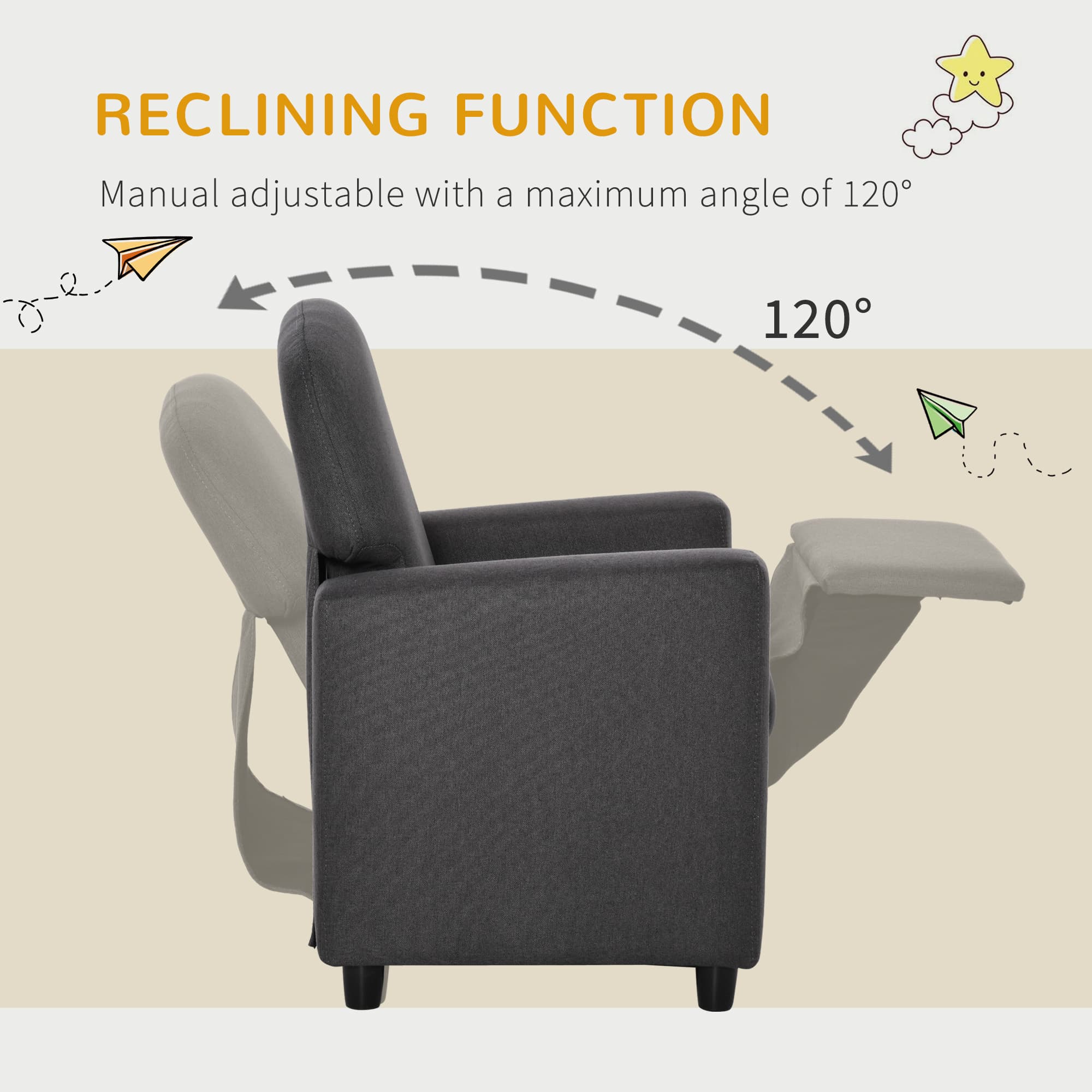 Discover Effortless Comfort with this 2-in-1 Kids Sofa - image 3