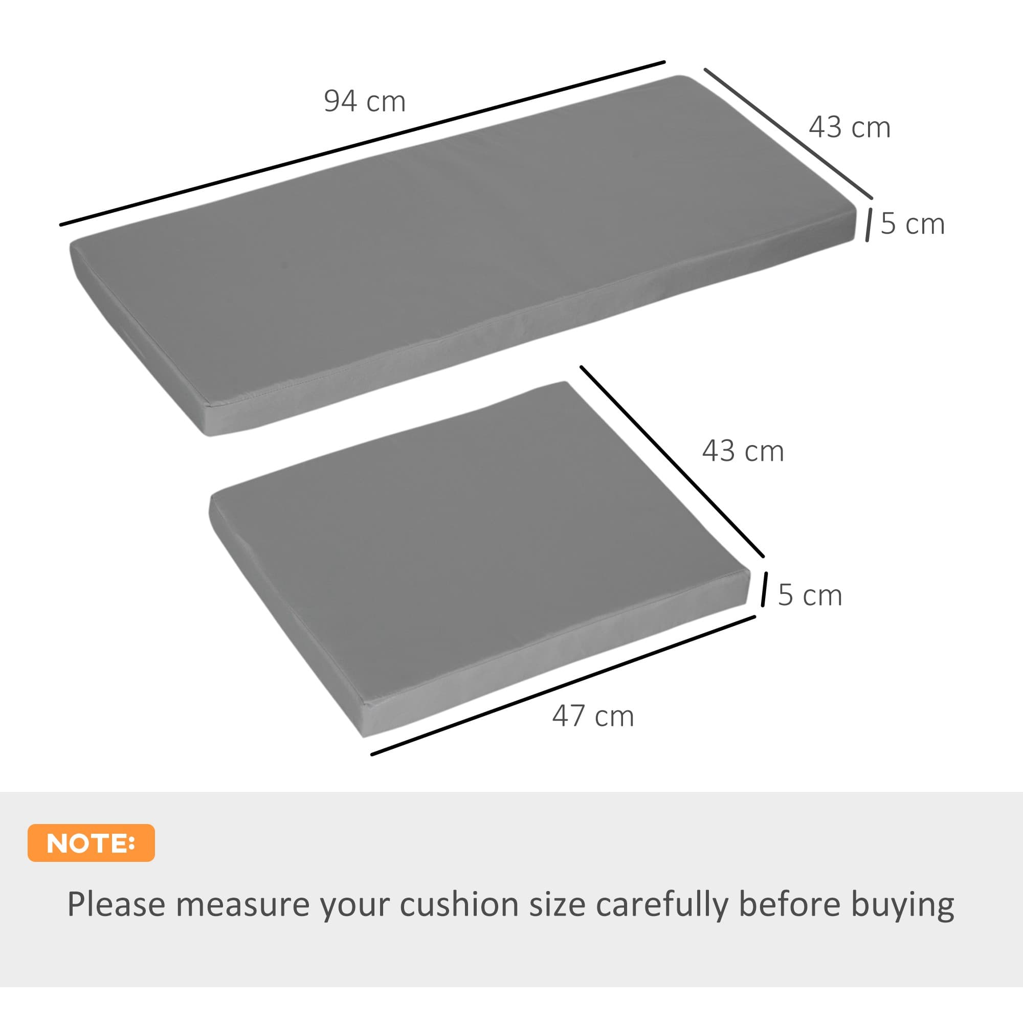 Dark Grey Outdoor Cushions for Rattan Furniture - image 9