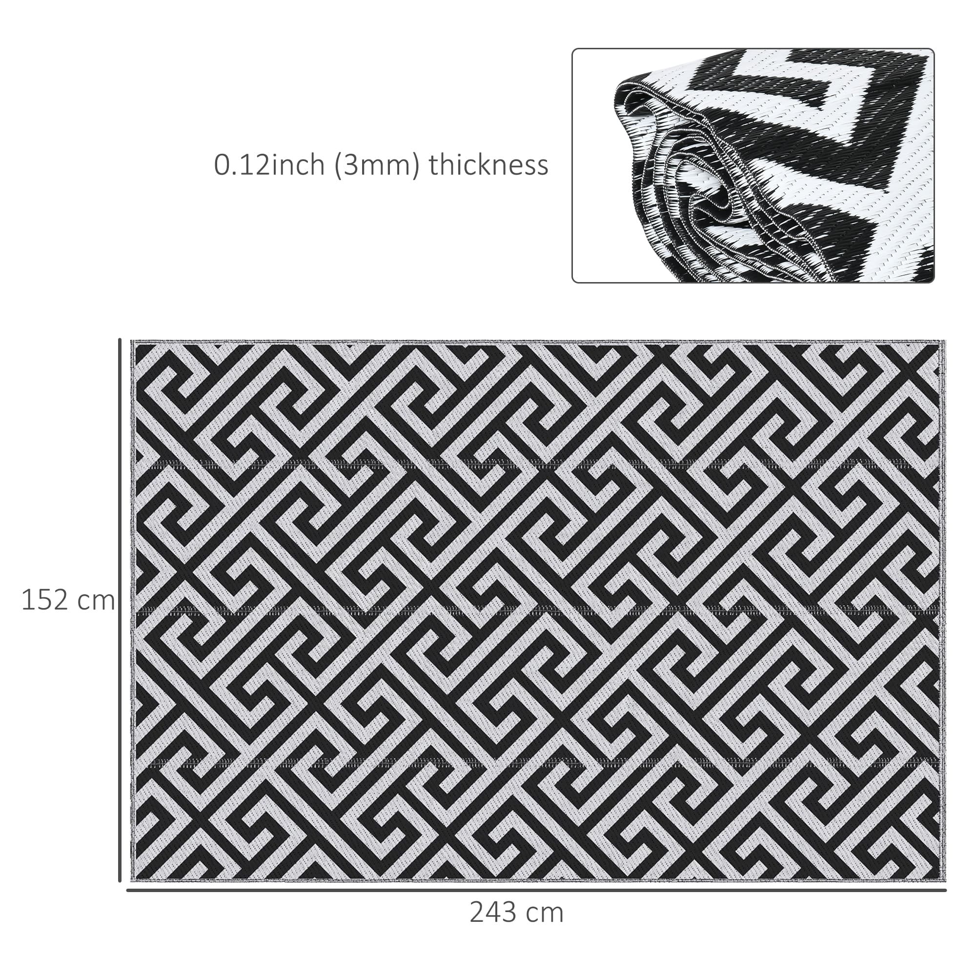 Reversible Outdoor Rug for Patios and Camping - image 5
