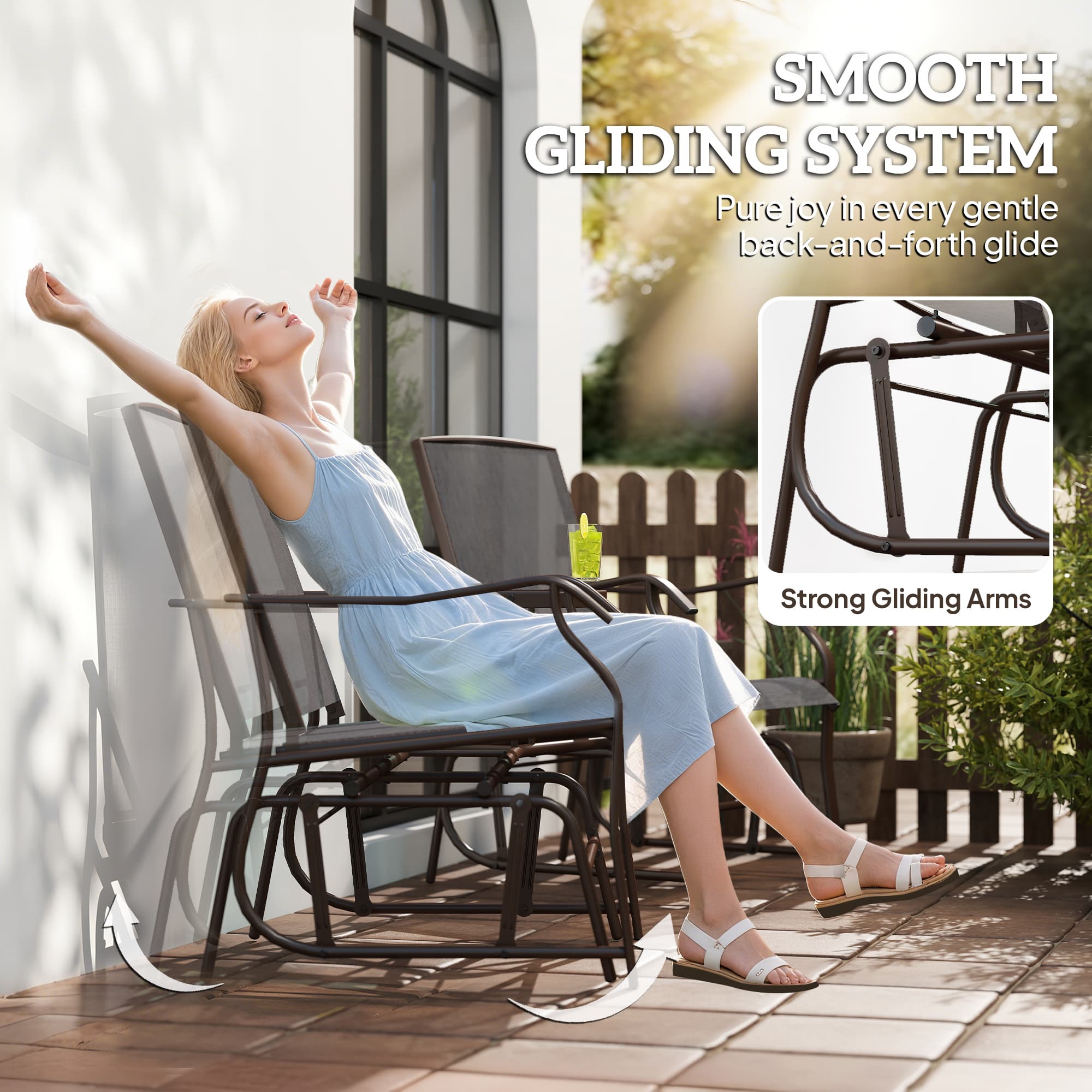 Transform Your Patio with this Gliding Jack and Jill Seat - image 1