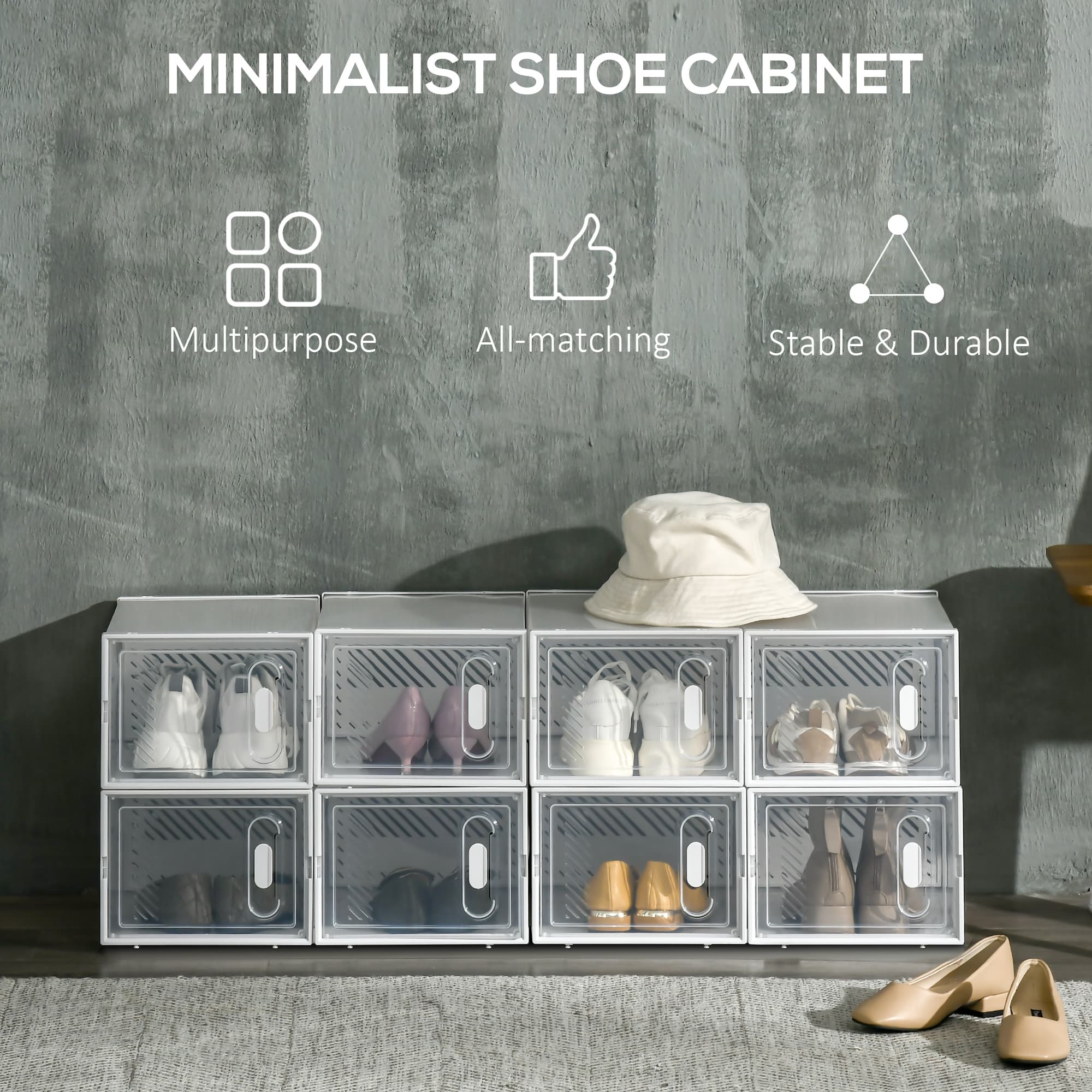 Clear Stackable Shoe Boxes for Everyday Organisation - image 5