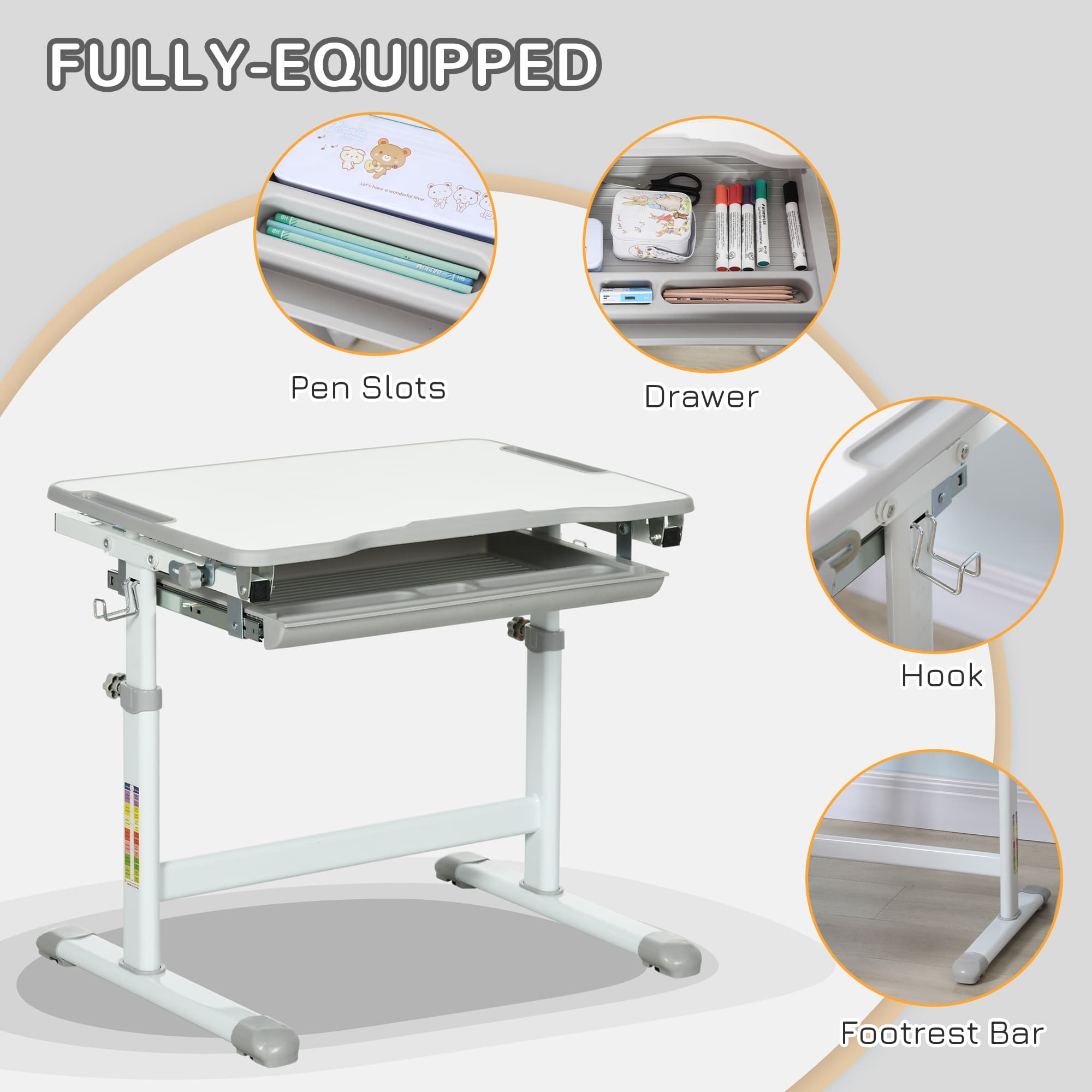 Transform Their Study Space with this Adjustable Desk Set - image 5