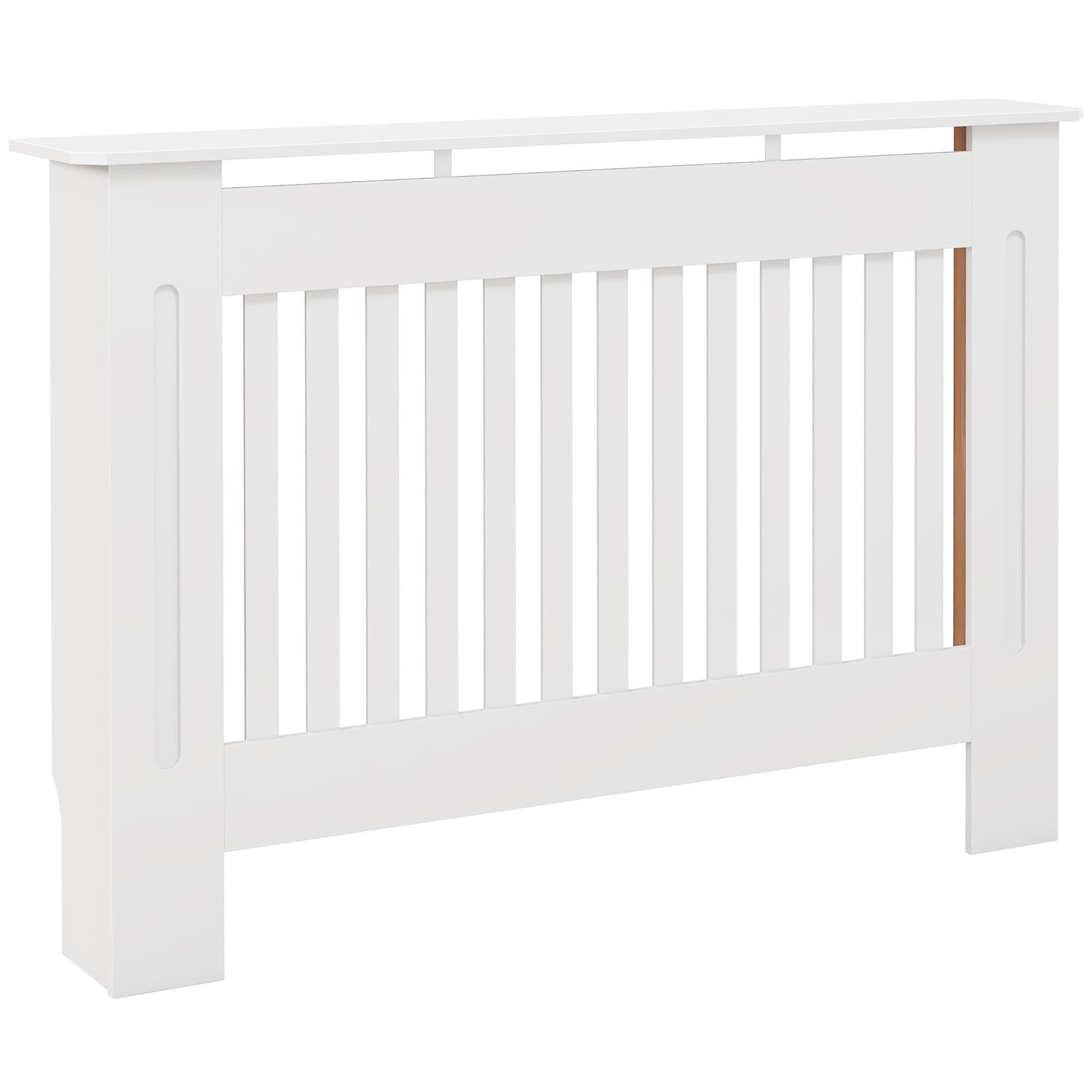 Transform Your Room with this White Slatted Radiator Cover - White