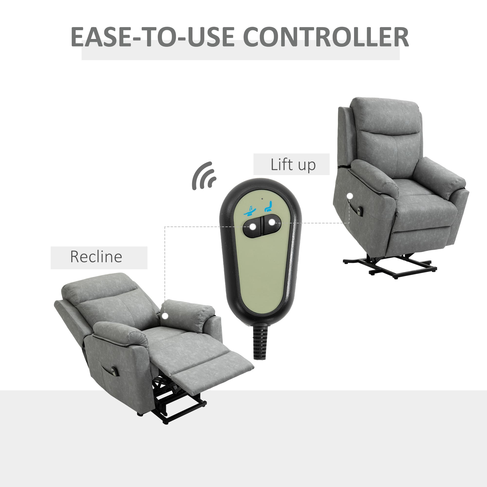 Discover Effortless Comfort: Grey Electric Riser Recliner - image 4