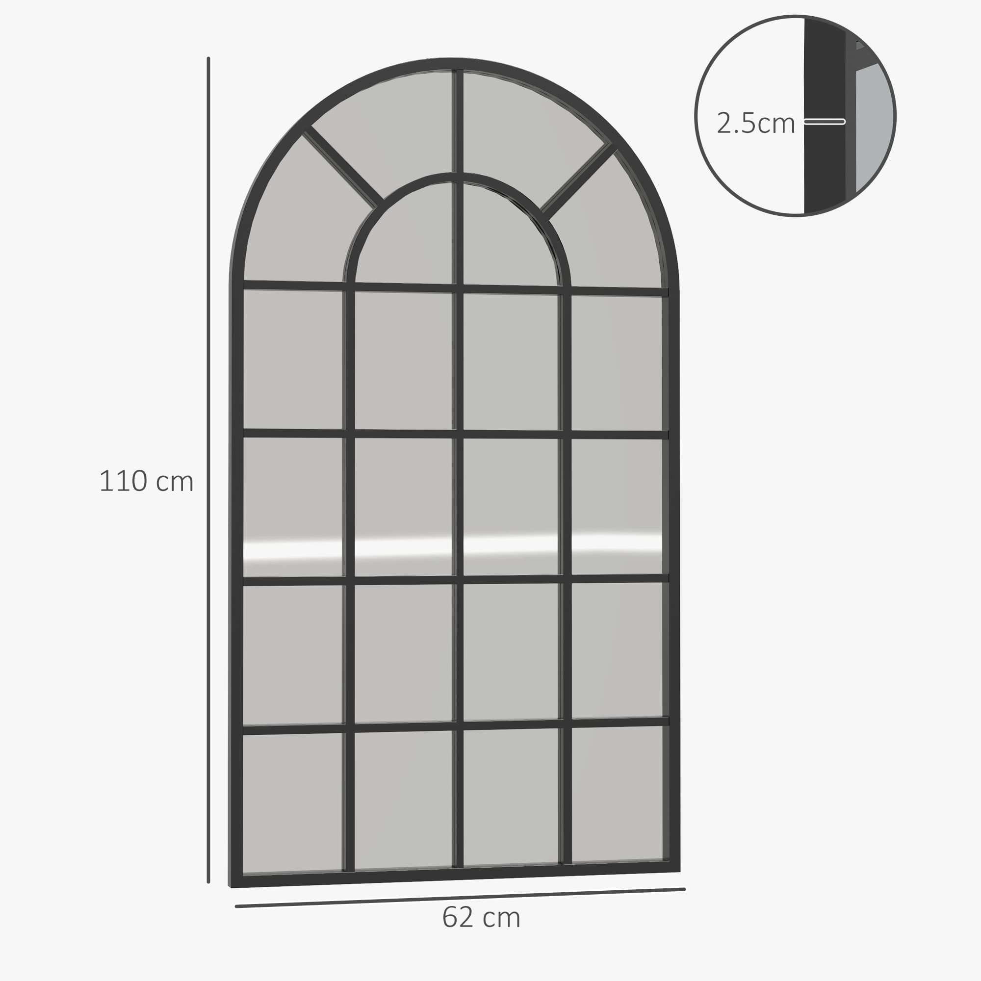 Transform Your Space with this Arched Window Wall Mirror - image 1