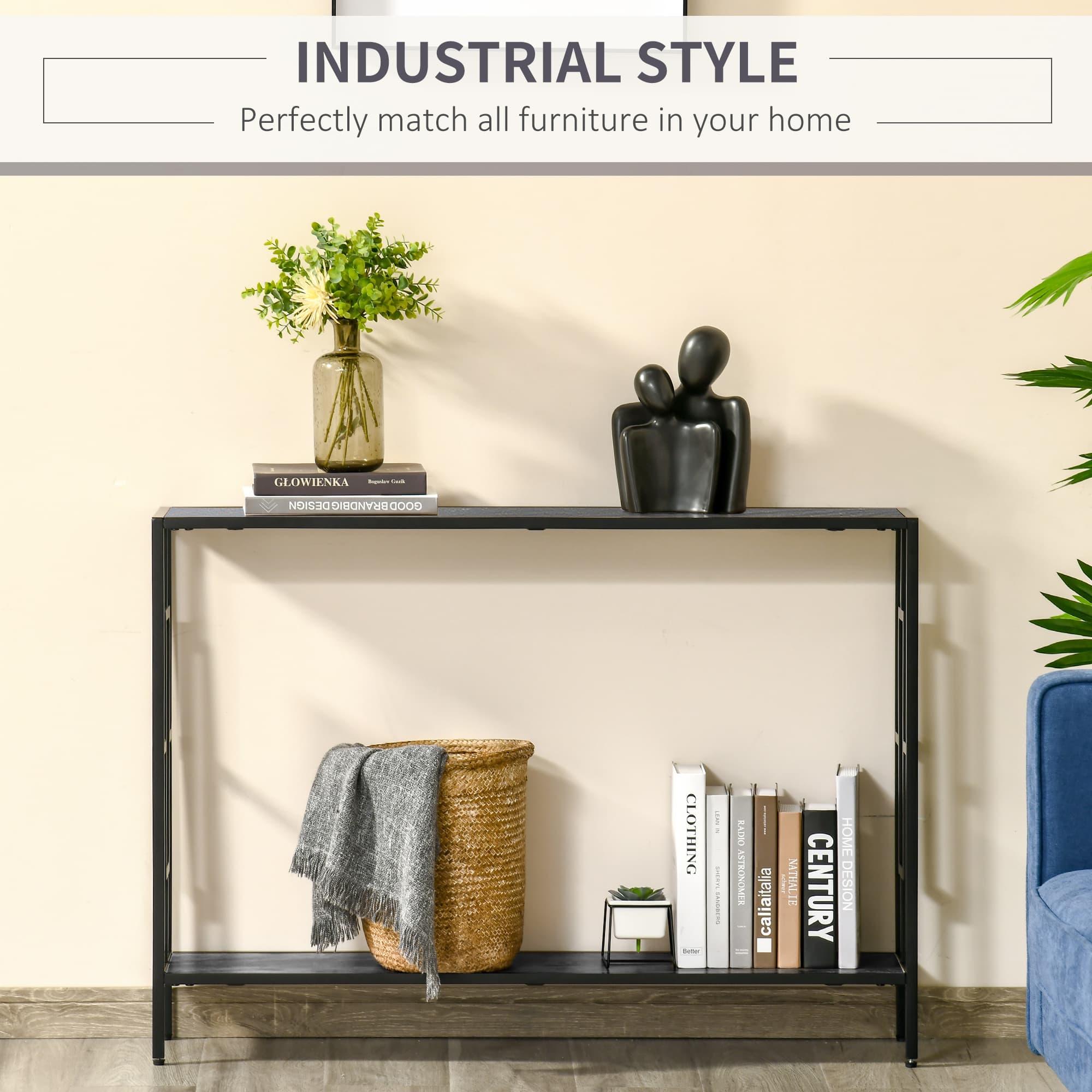 Transform Your Hallway With This Narrow Industrial Console Table - image 5