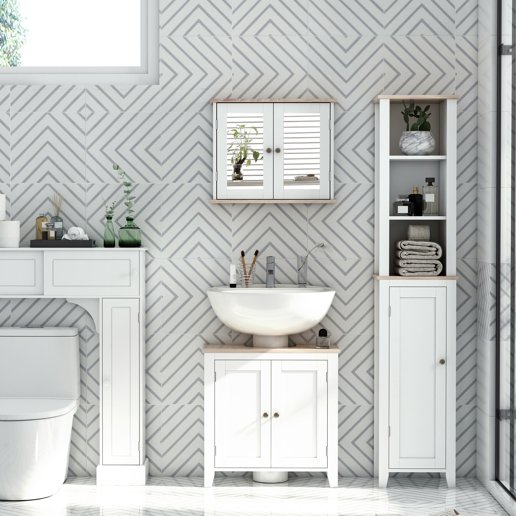 Transform Your Bathroom with this Elegant Under Sink Cabinet - image 5